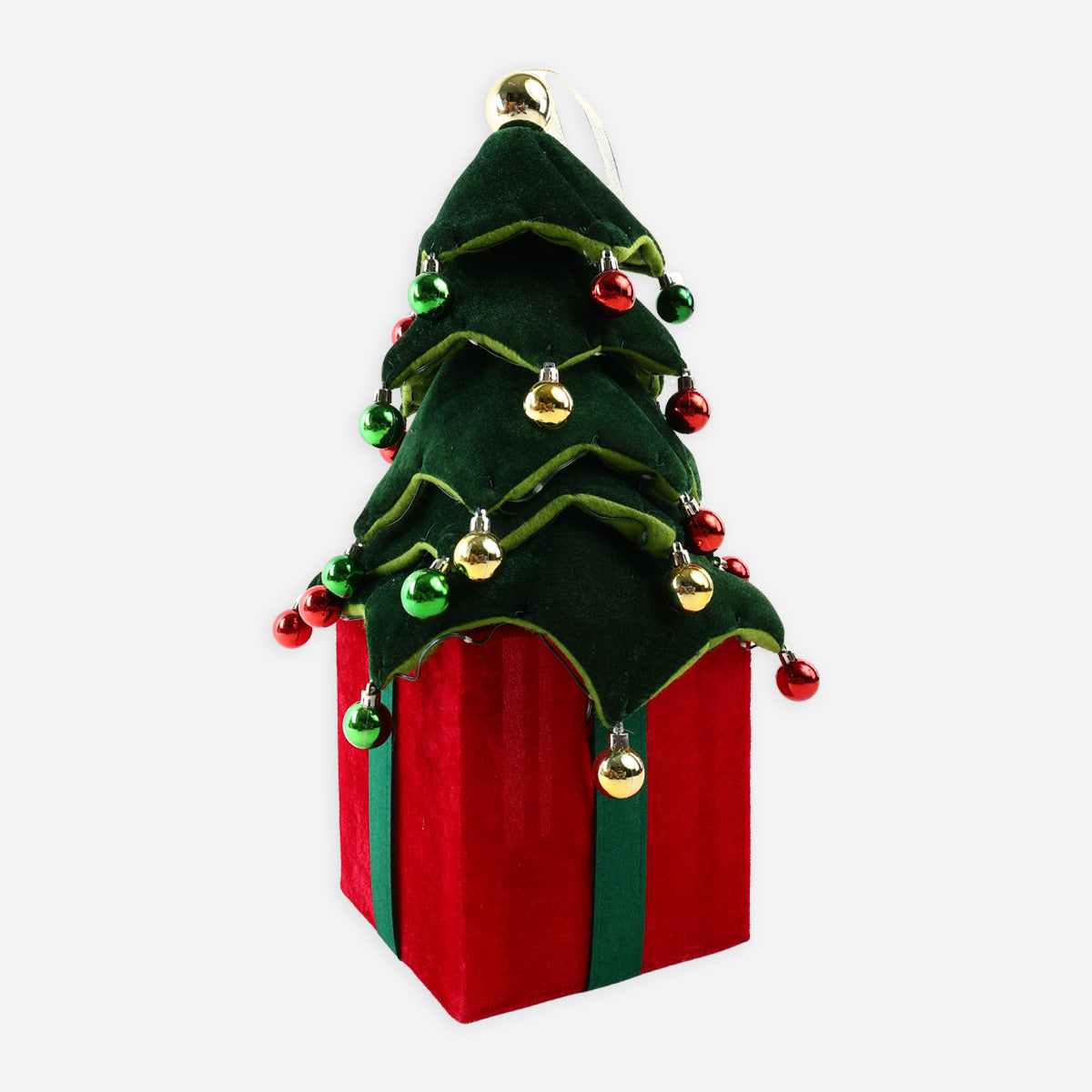SM Home Collapsible Tree with LED Lights (Red/Green) - 110cm