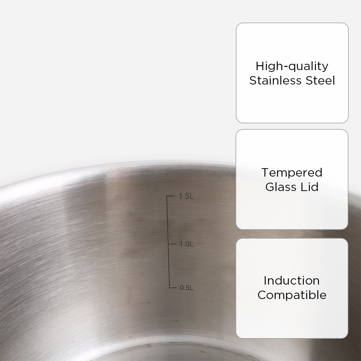 Metro Stainless Steel Sauce Pan - 16cm
