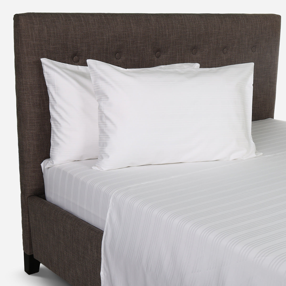Family Home Hotel Living 4-Piece Bedsheet Set (Triple Line White) - King