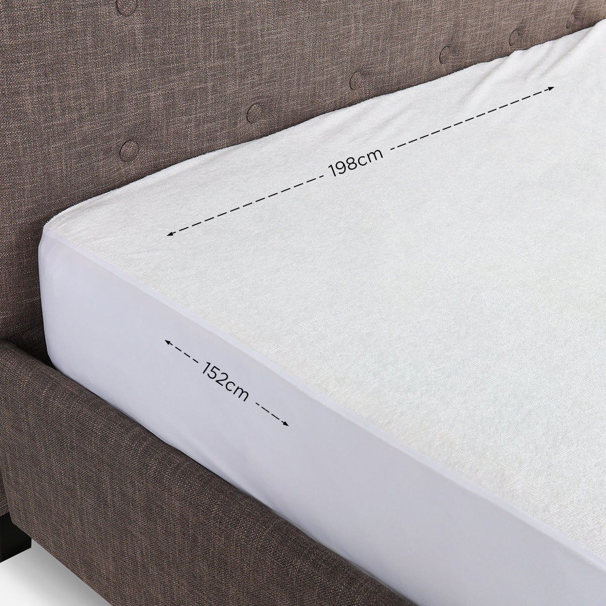 Ultima Linen The Sleep Expert Mattress Protector (White) - Queen