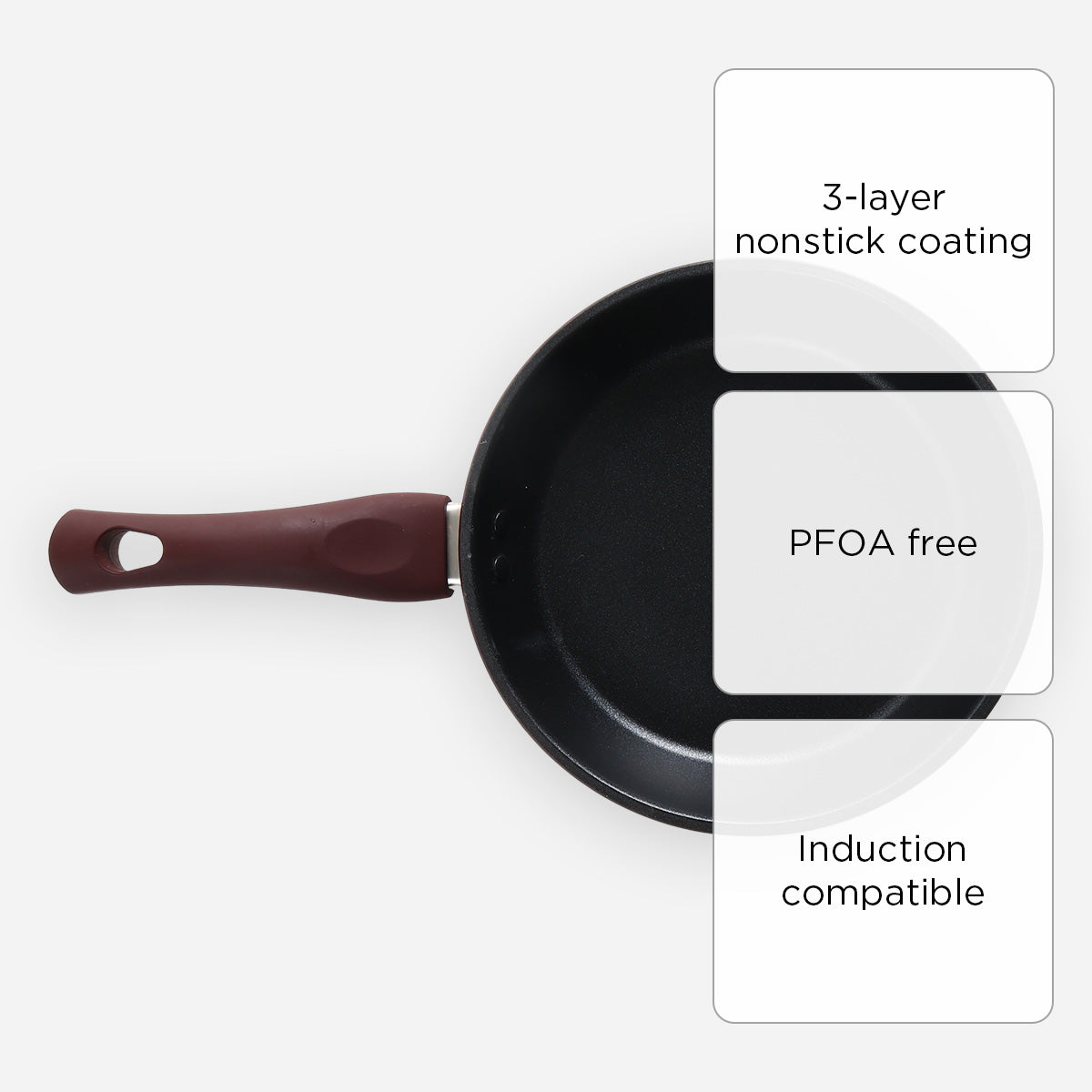 Metro Aluminum Non-Stick Fry Pan (Garnet) - 20cm