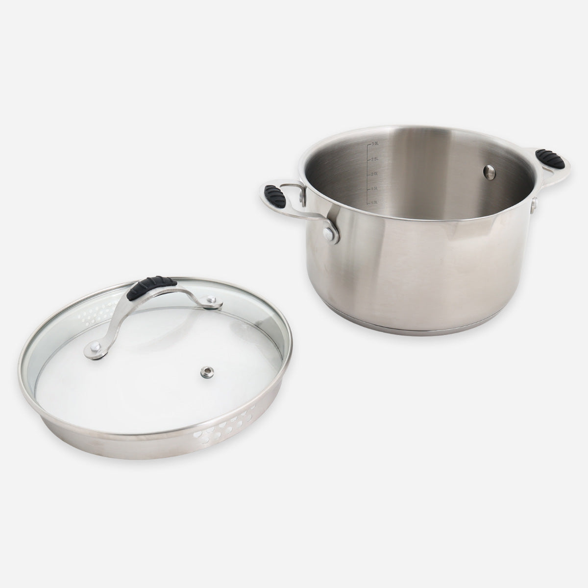 Metro Stainless Steel Casserole with Lid - 20cm