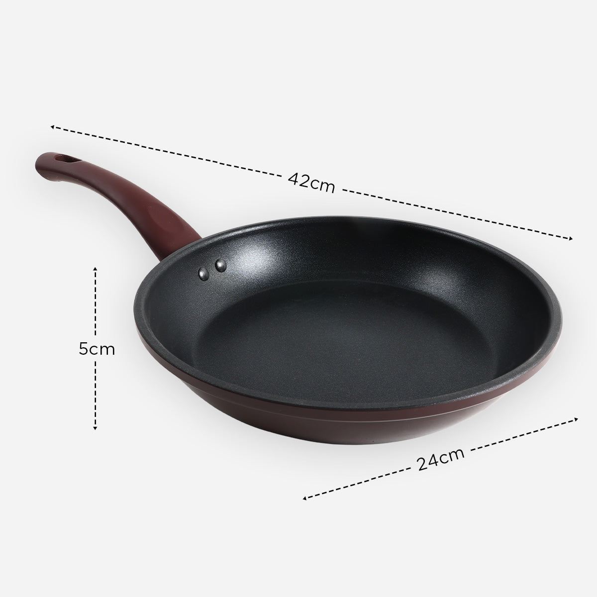 Metro Aluminum Non-Stick Fry Pan (Garnet) - 24cm