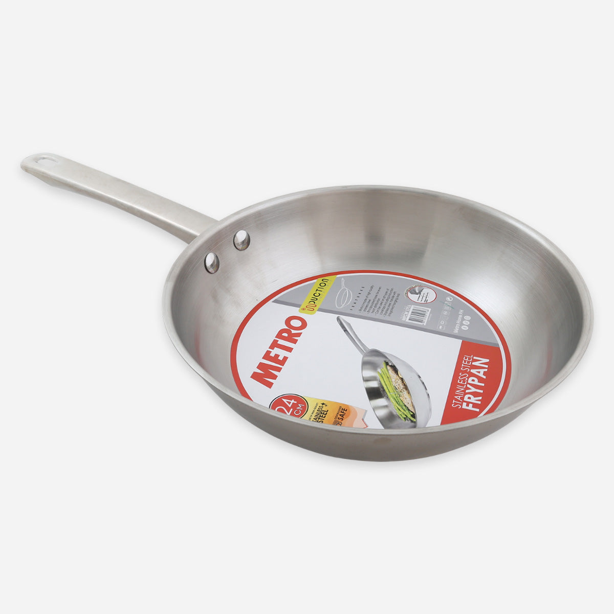 Metro Stainless Steel Open Frypan  - 24cm