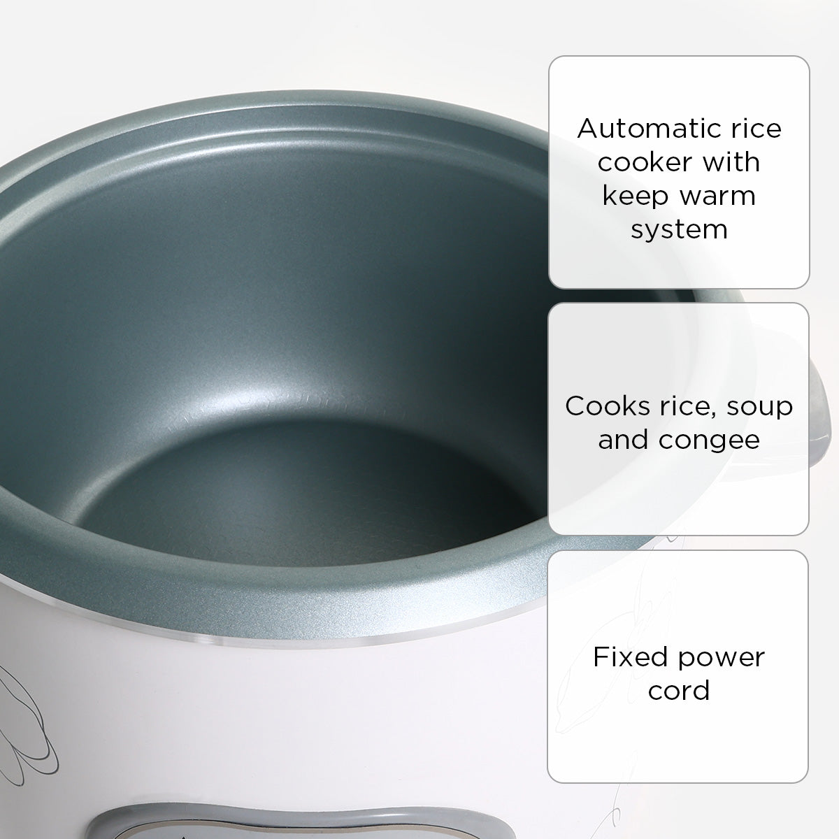 Hanabishi 5-in-1 Rice Cooker (White) - 10 cups