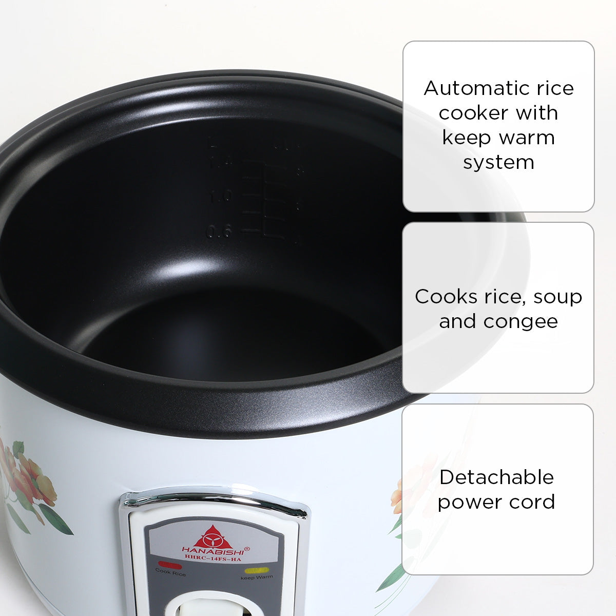 Hanabishi Rice Cooker - 7 cups