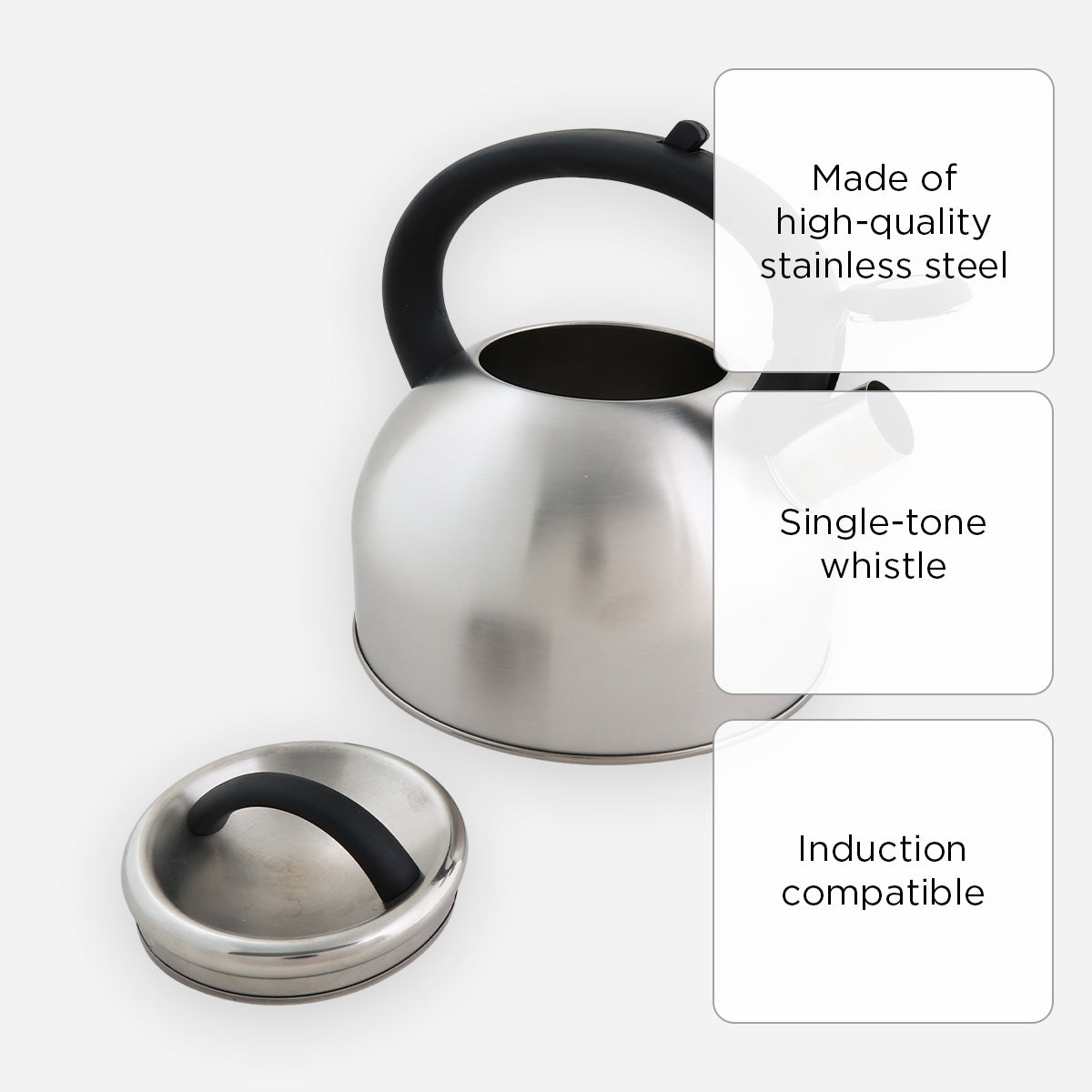 Metro Stainless Steel Whistling Kettle - 3L