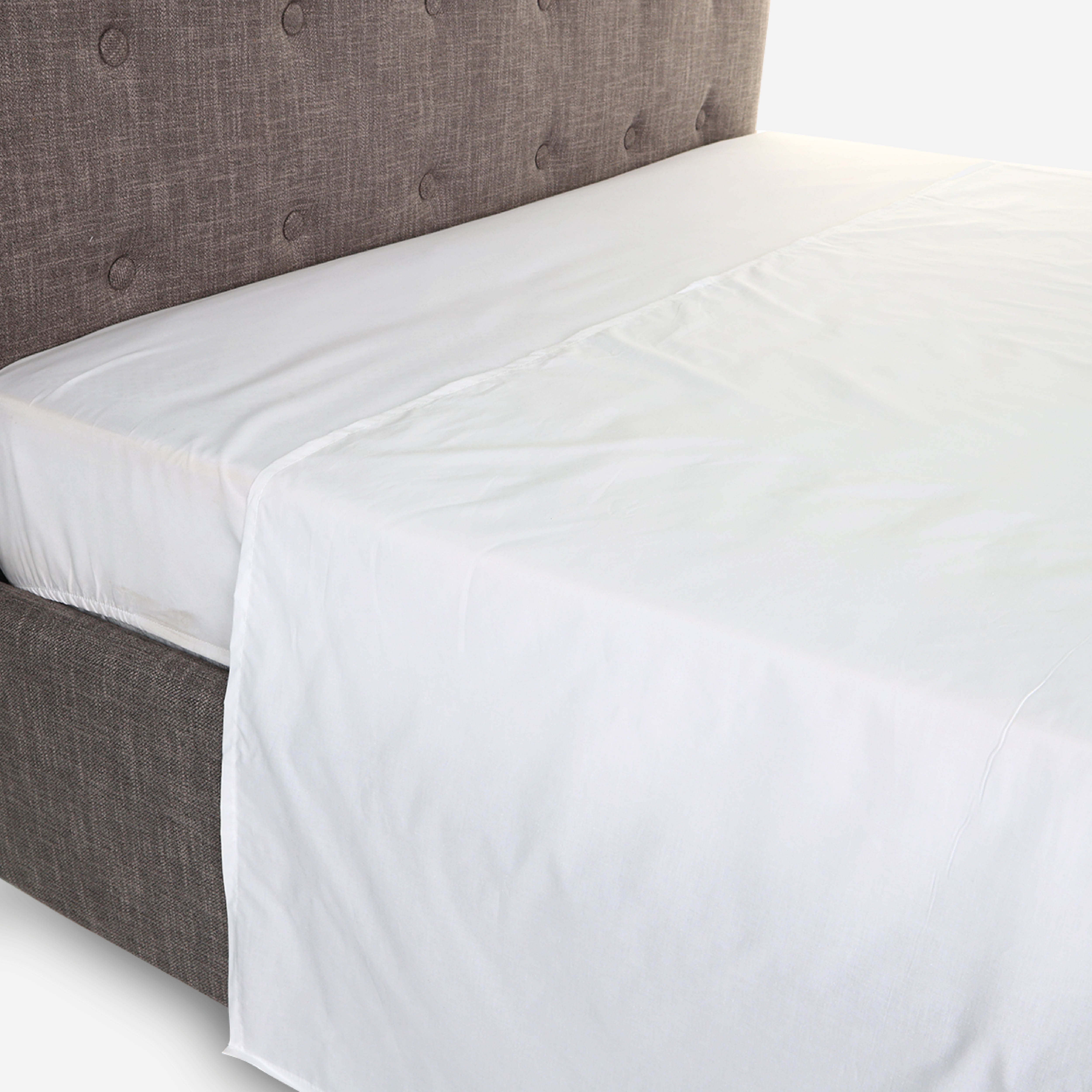Family Home Hotel Living Flat Sheet (White) - Queen