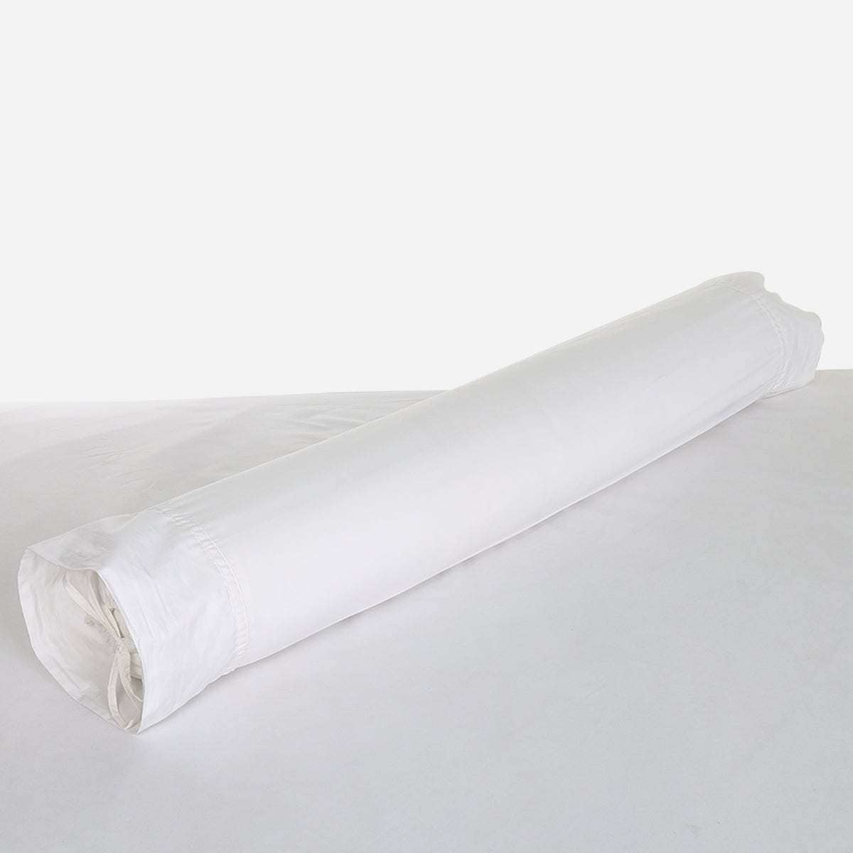 Family Home Hotel Living Bolster Pillowcase (White) - 22x44in