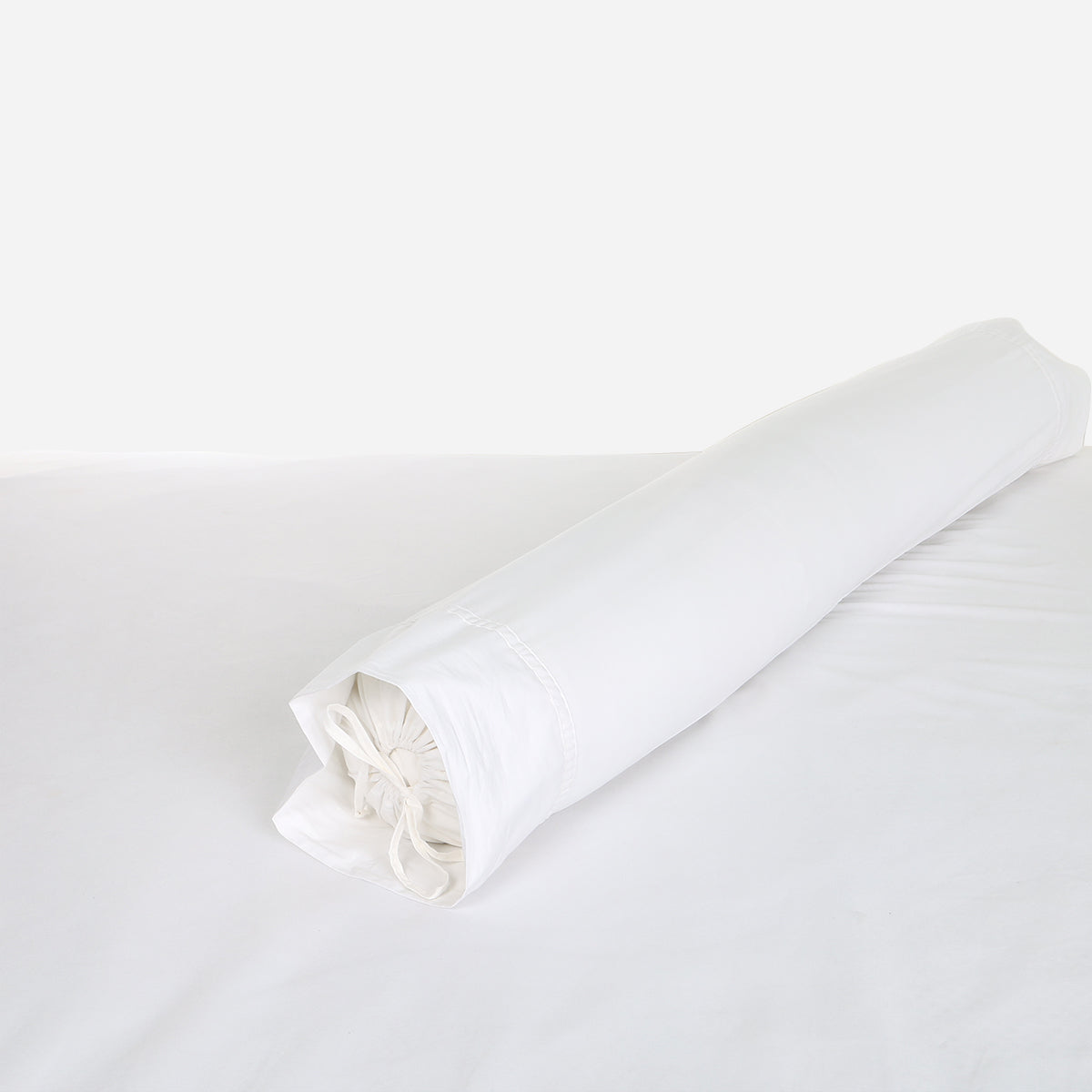 Family Home Hotel Living Bolster Pillowcase (White) - 22x44in