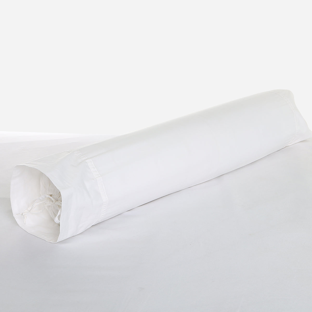 Family Home Hotel Living Bolster Pillowcase (White) - 22x34in