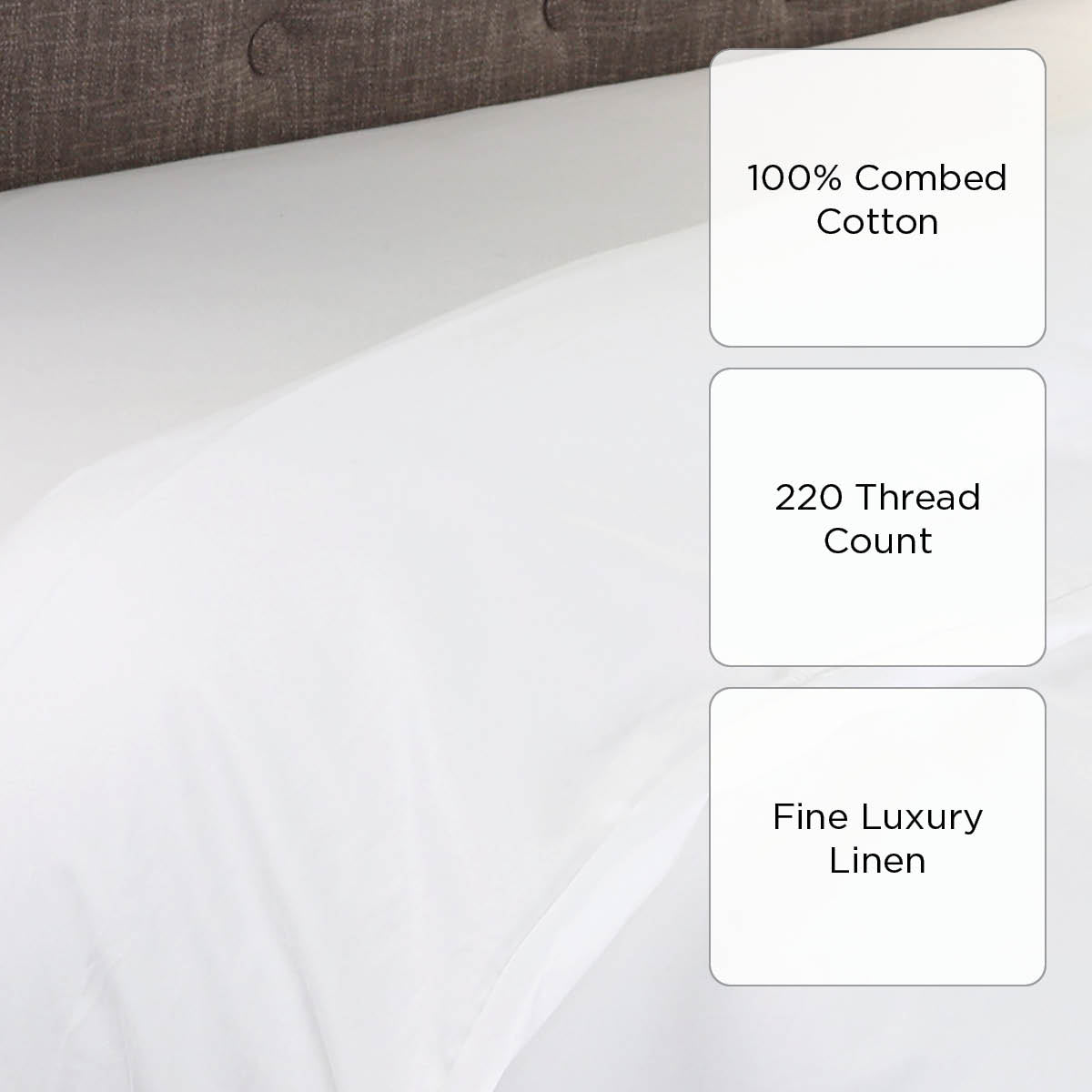 Family Home Hotel Living Duvet Cover (White) - Queen