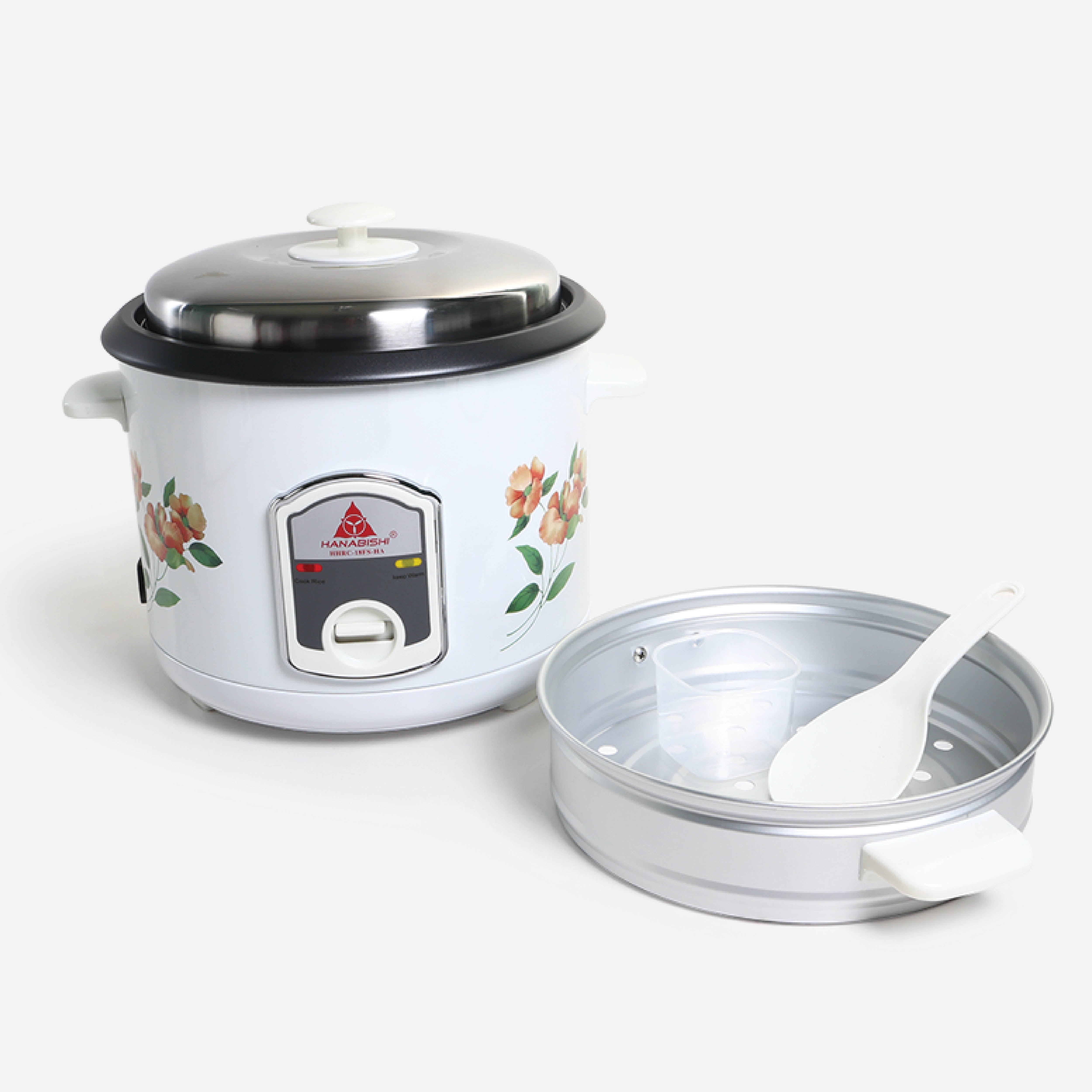 Hanabishi Stainless Steel Rice Cooker - 10 cups