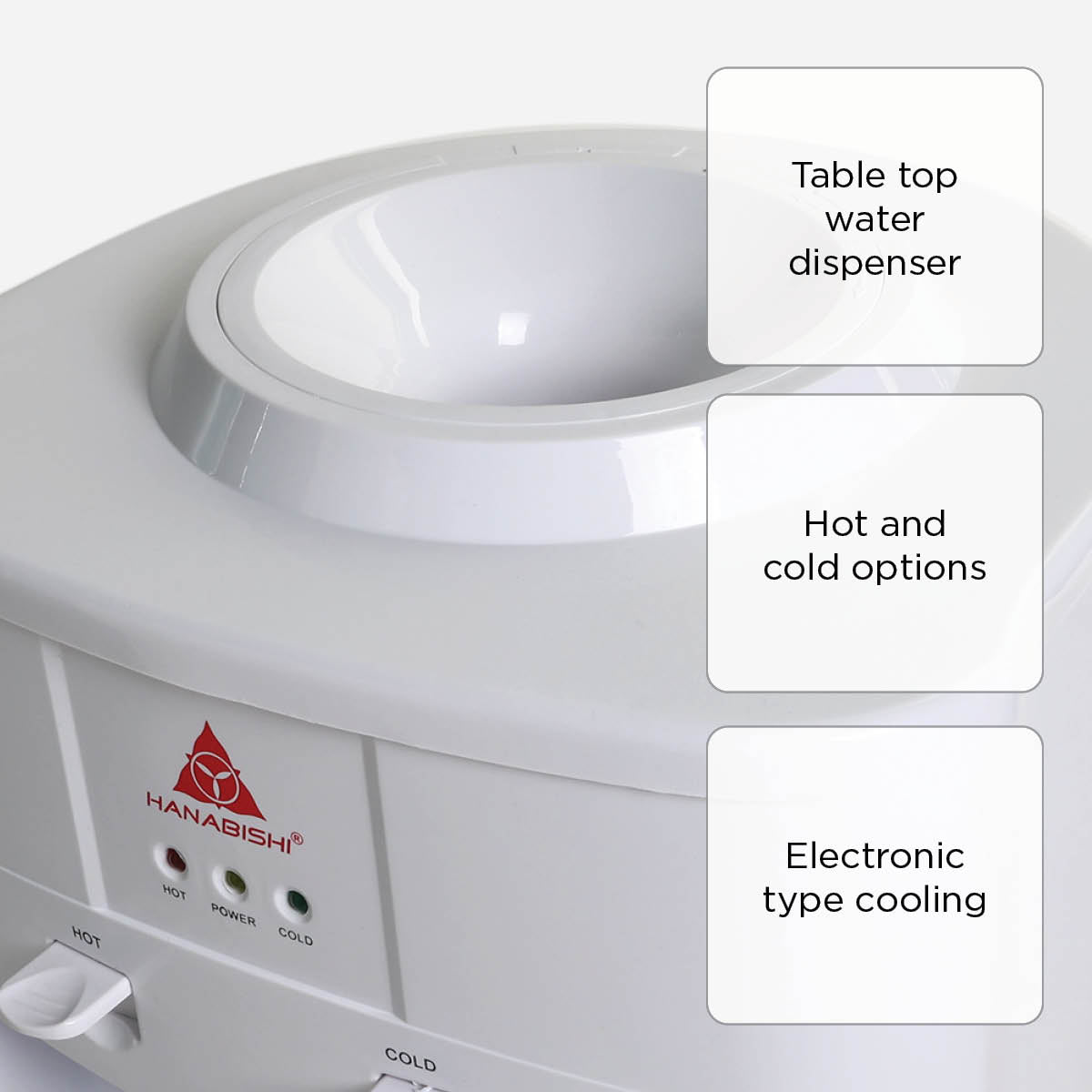 Hanabishi Table Top Water Dispenser