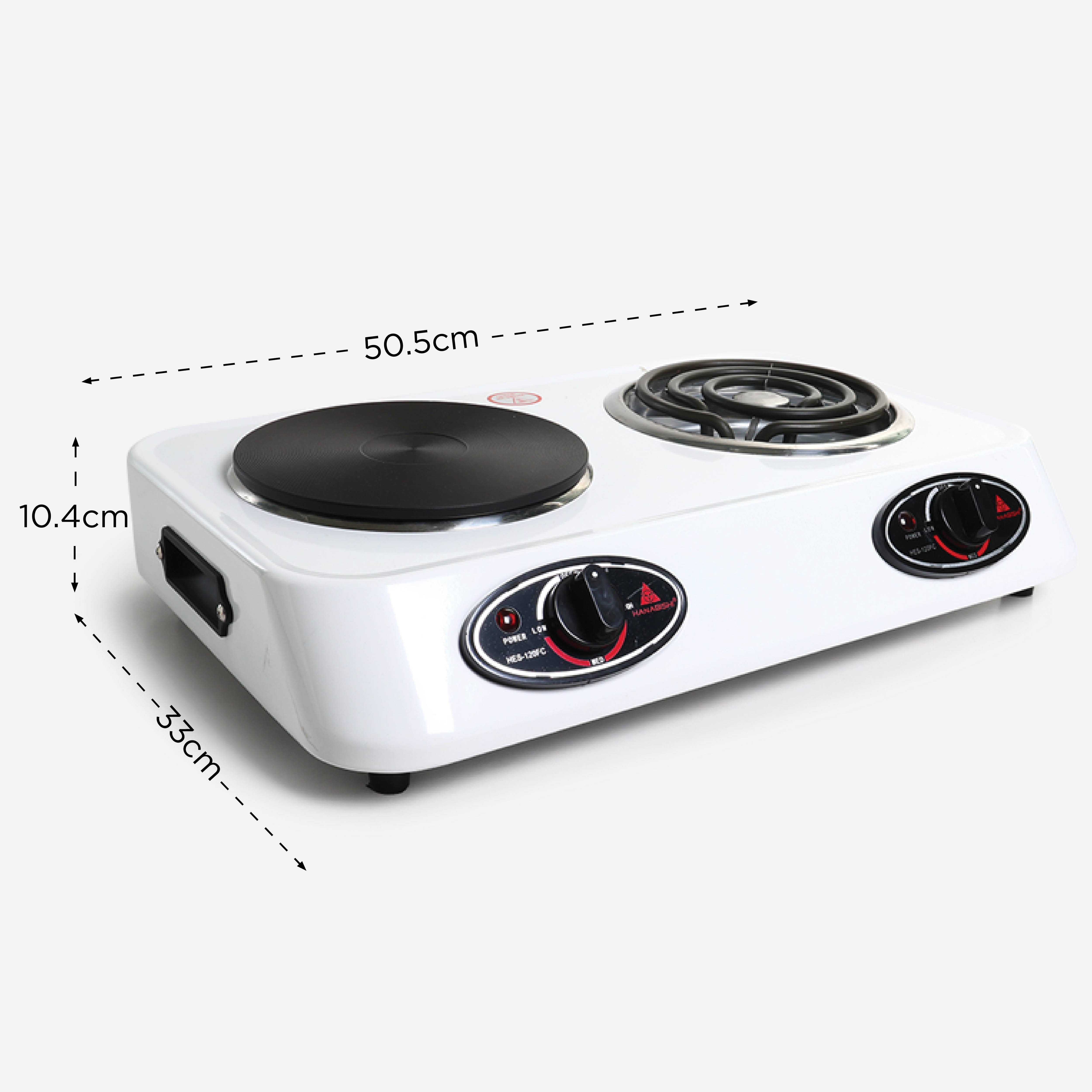 Hanabishi Electric Stove and Hot Plate - White