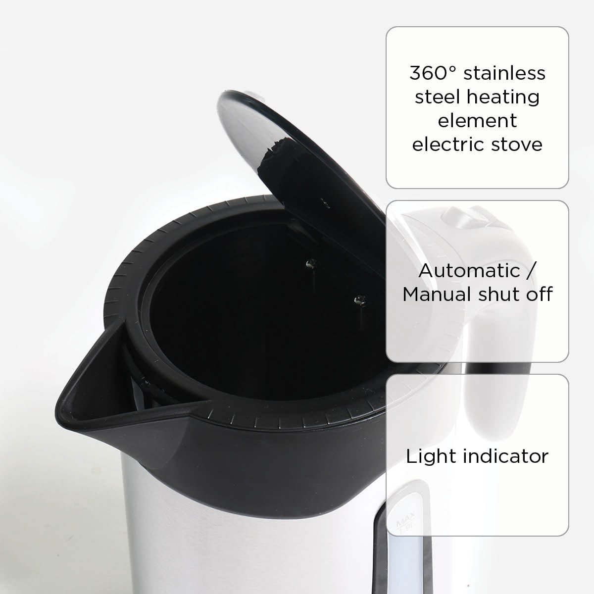 Hanabishi Stainless Steel Electric Kettle - 1.9L