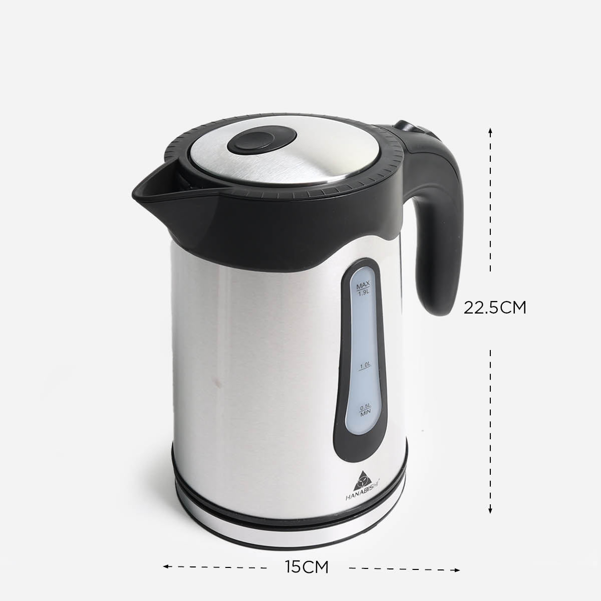 Hanabishi Stainless Steel Electric Kettle - 1.9L