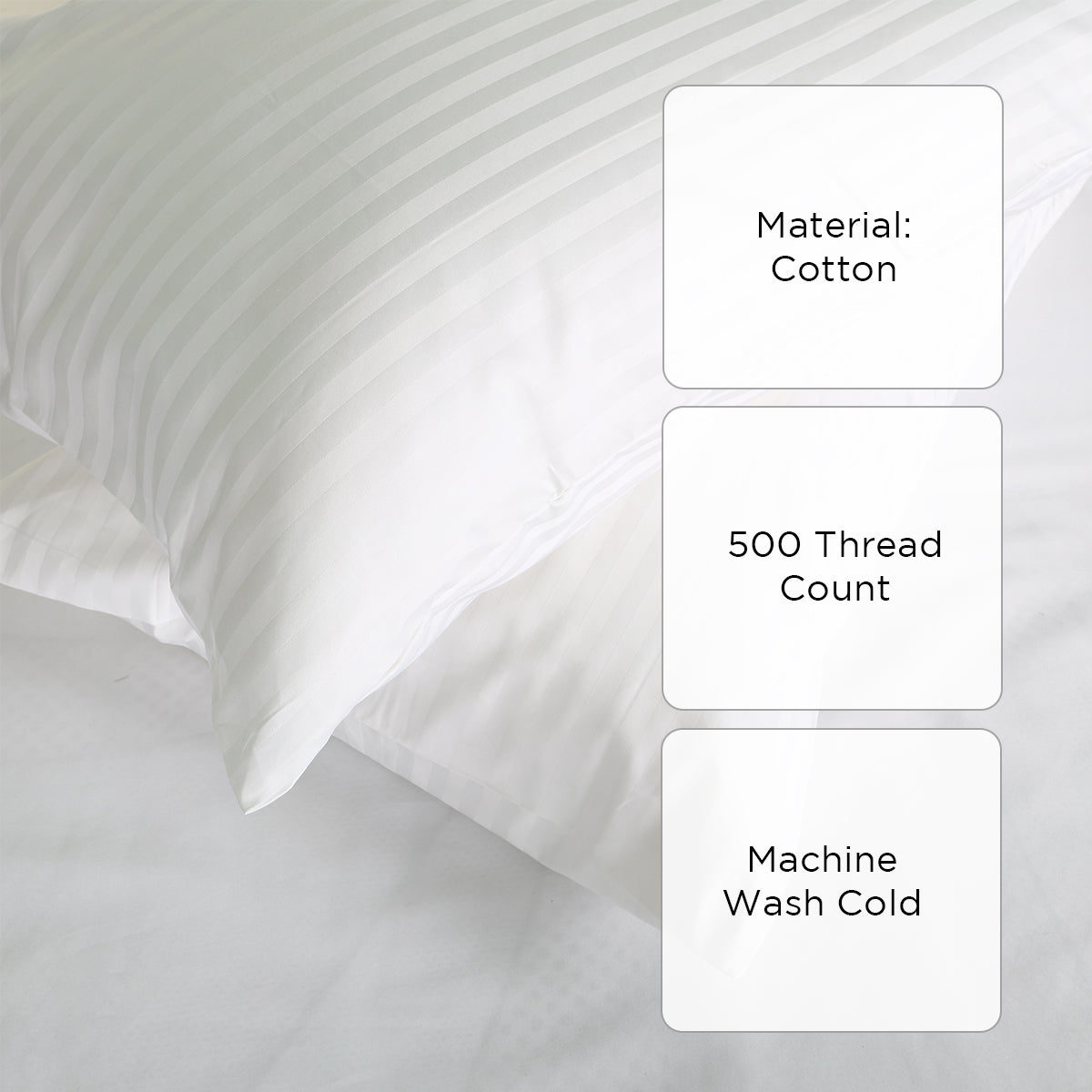 Family Home Hotel Living King Pillowcase - White