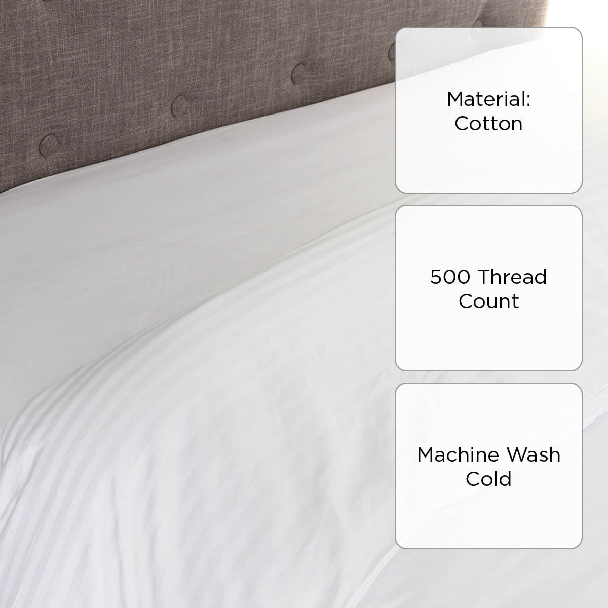 Family Home Hotel Living Duvet Cover (White) - Queen