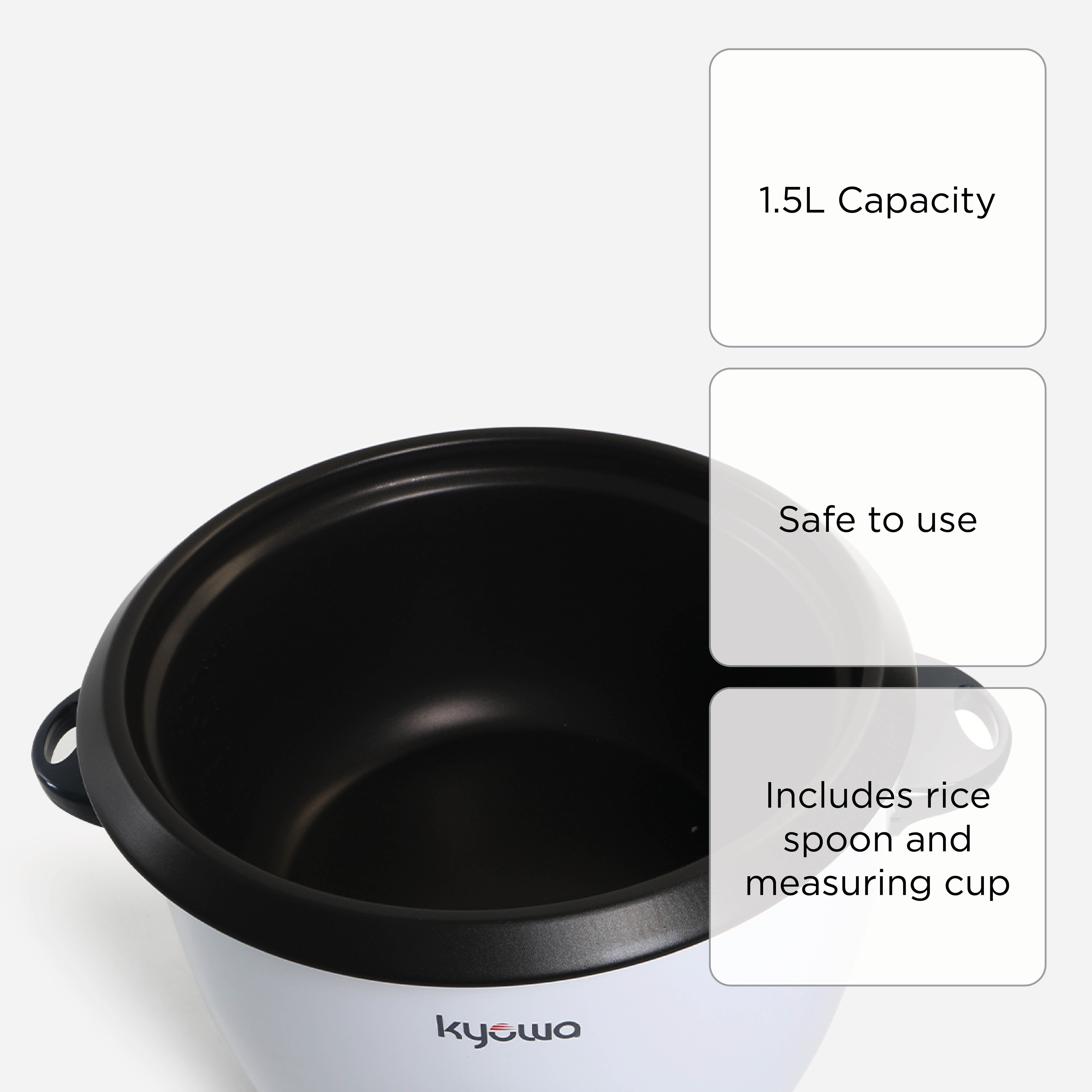 Kyowa Rice Cooker KW 2037 (White) - 1.5L