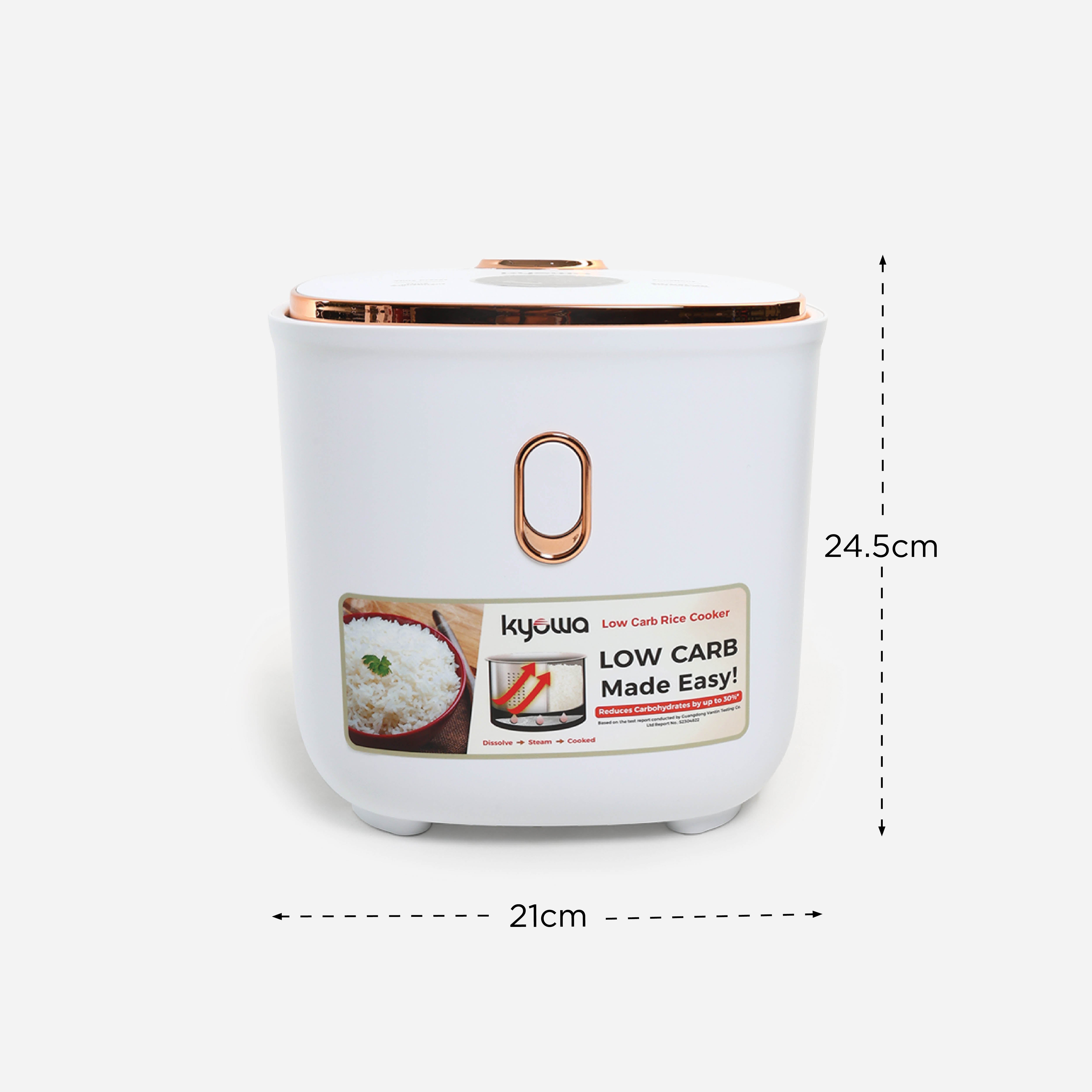 Kyowa Low Sugar Rice Cooker K2200 (White) - 1L