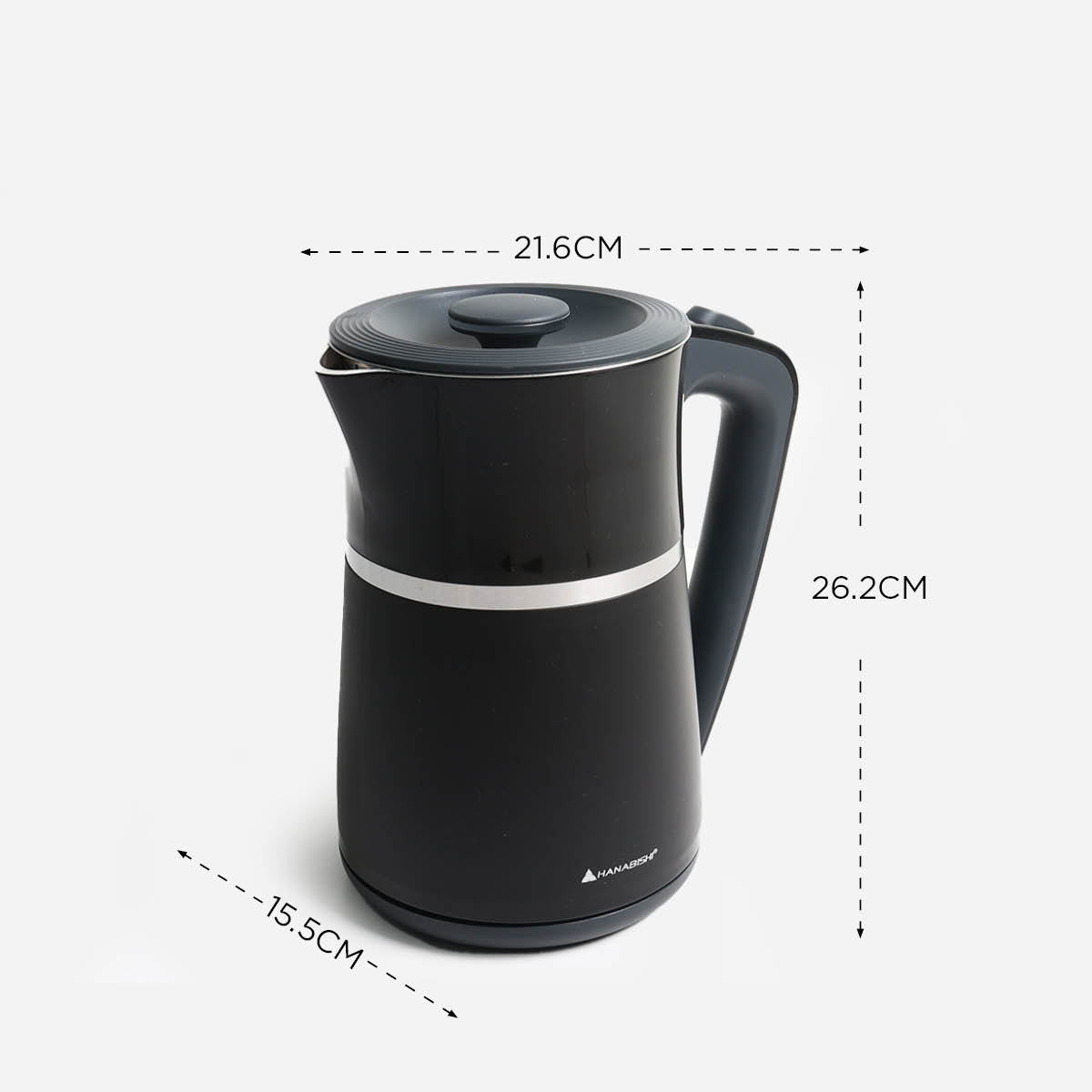Hanabishi Electric Kettle (Black) - 1.7L