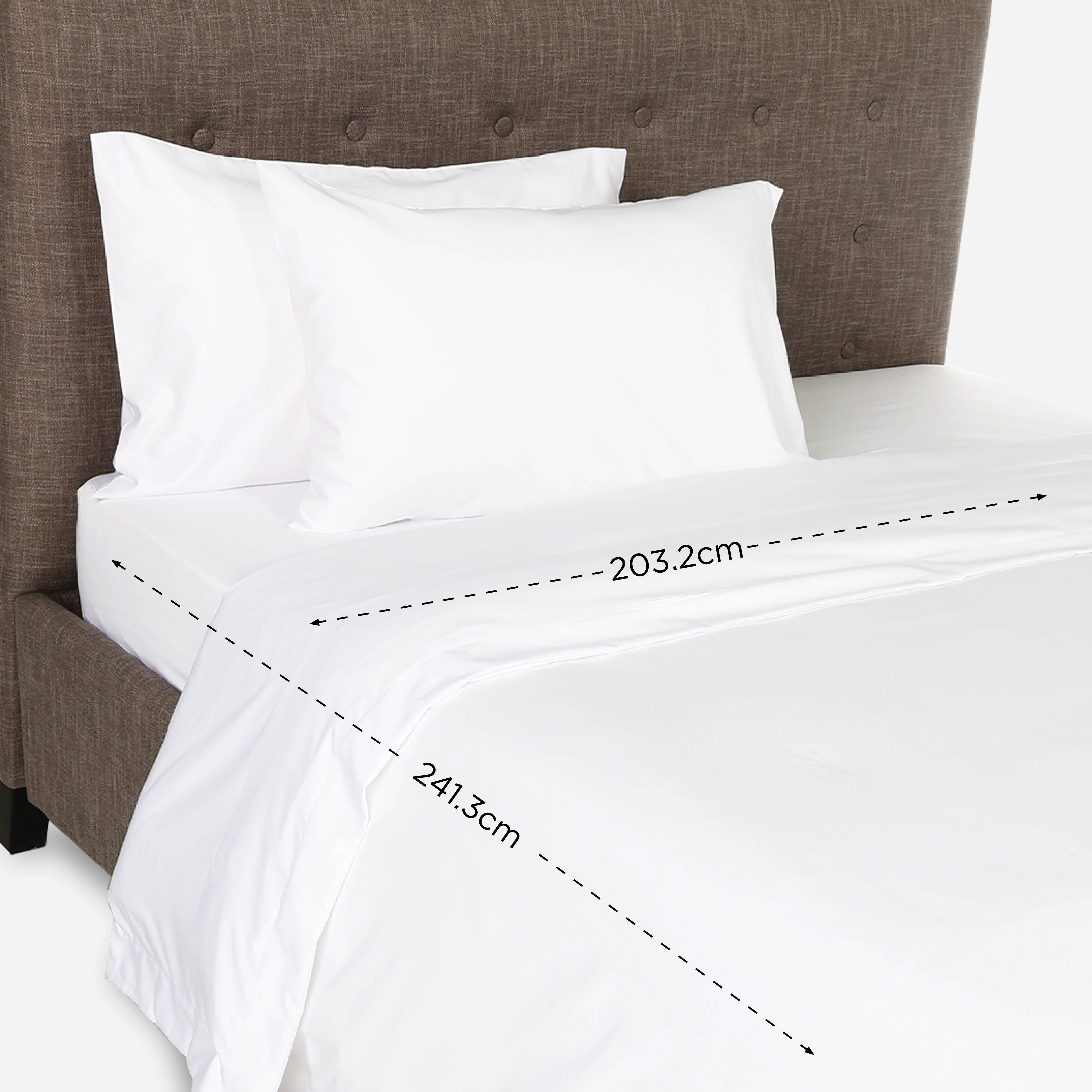 Royal Linen 4-Piece Silk Alternate Collection Bedsheet Set (White) - Full