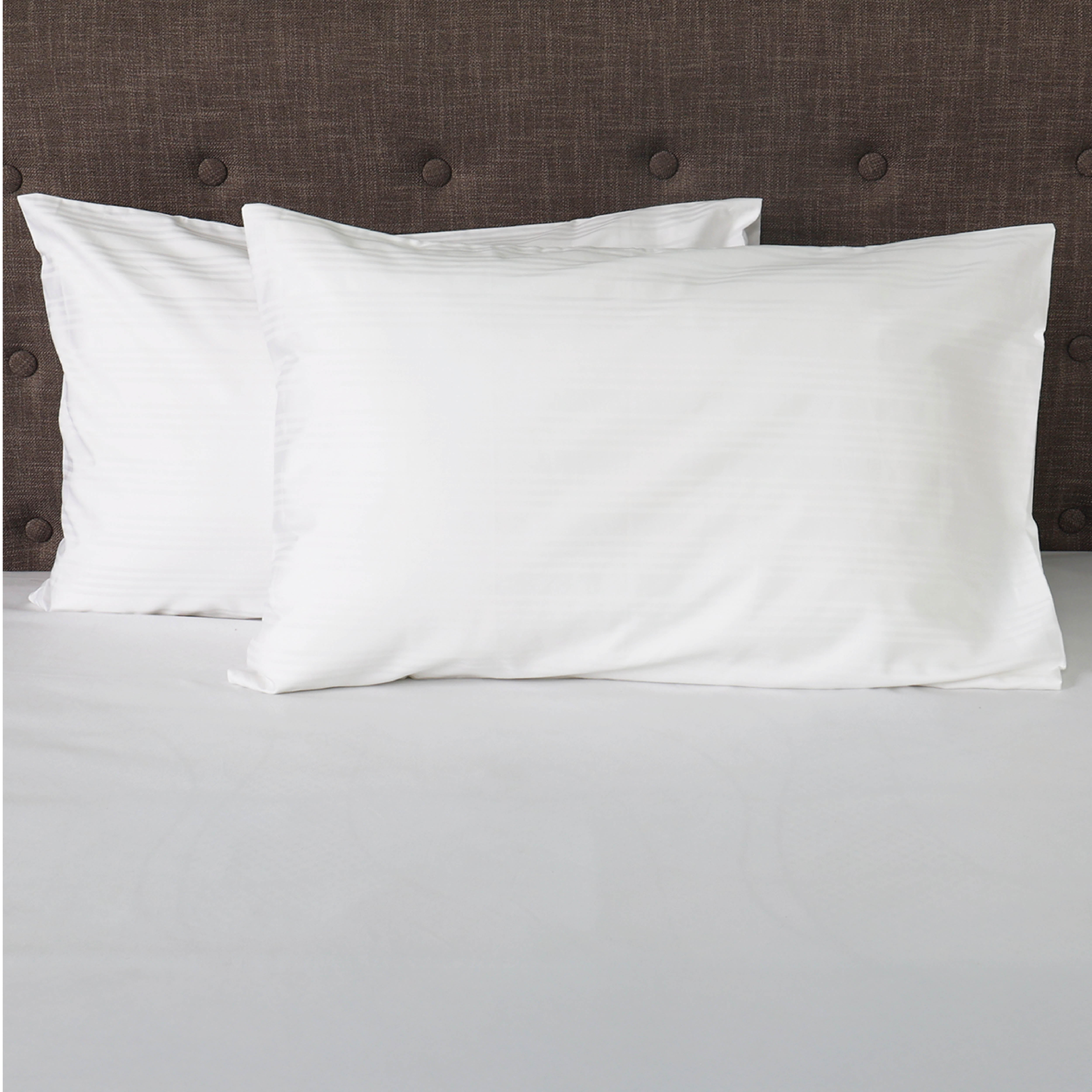 Family Home Hotel Living Pillow Case (Triple Line White) - King