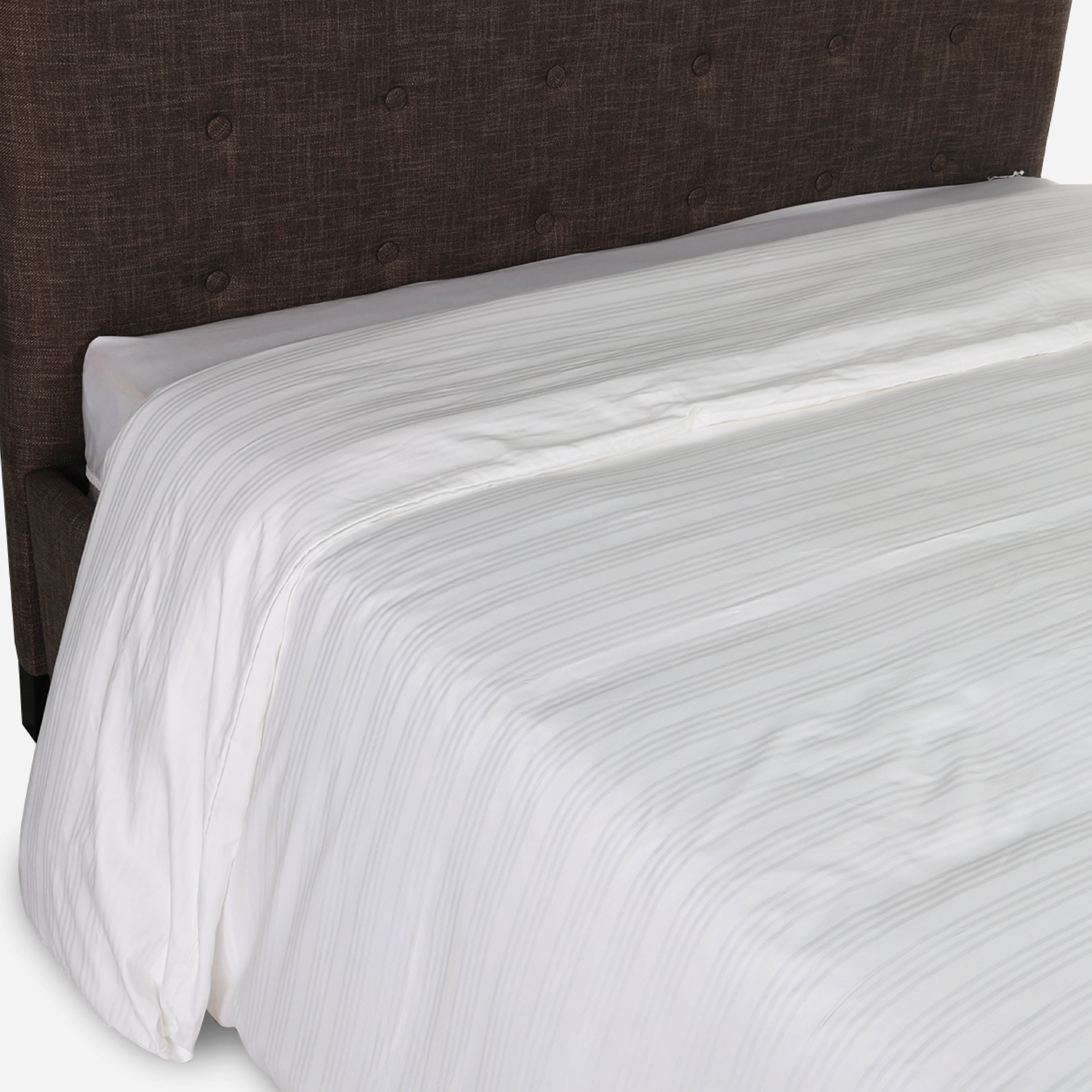 Family Home Hotel Living Duvet Cover (Triple Line White) - Twin