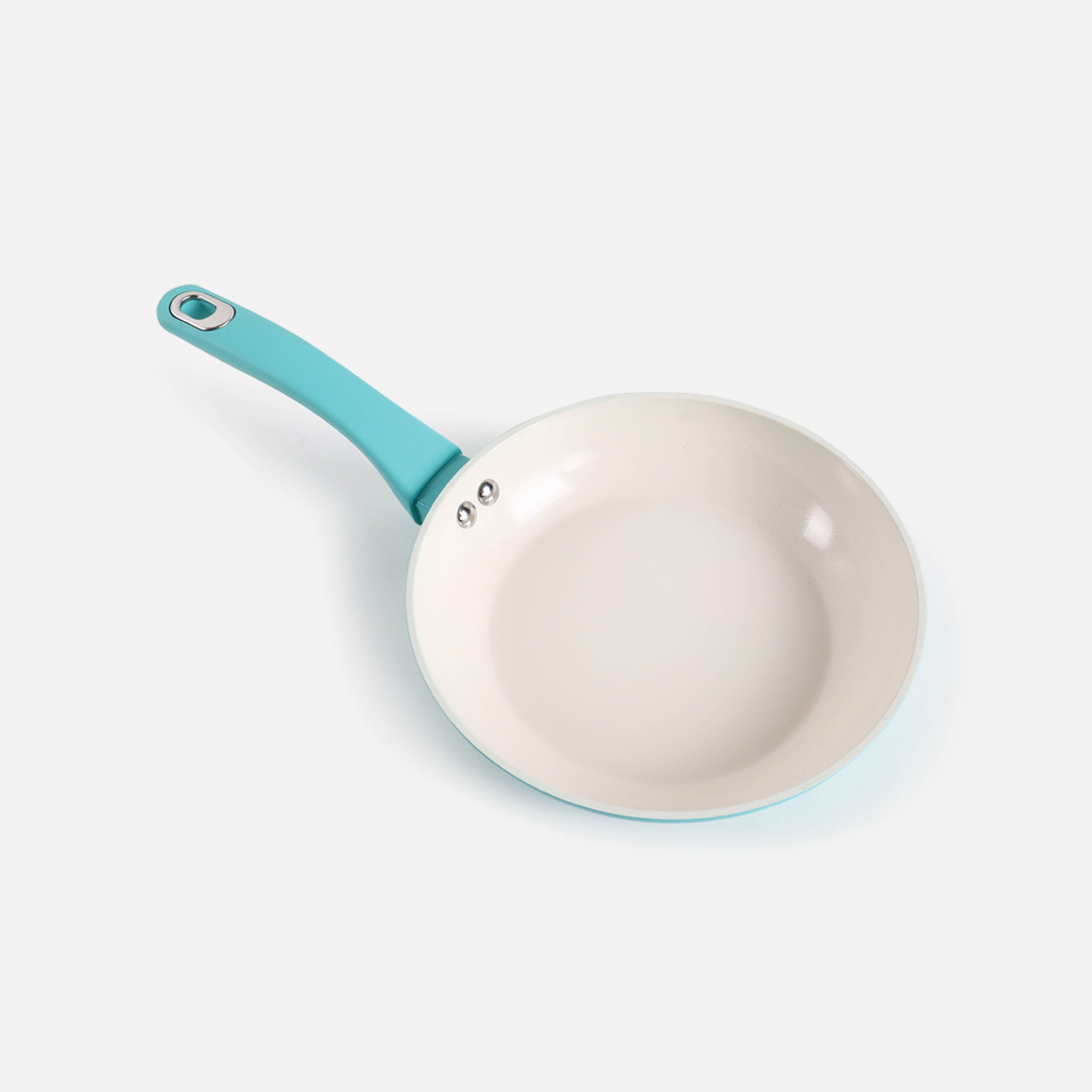 Martha Stewart Everyday Rexford Forged Aluminum Frying Pan with Ceramic Non-Stick Coating (Blue) - 8in
