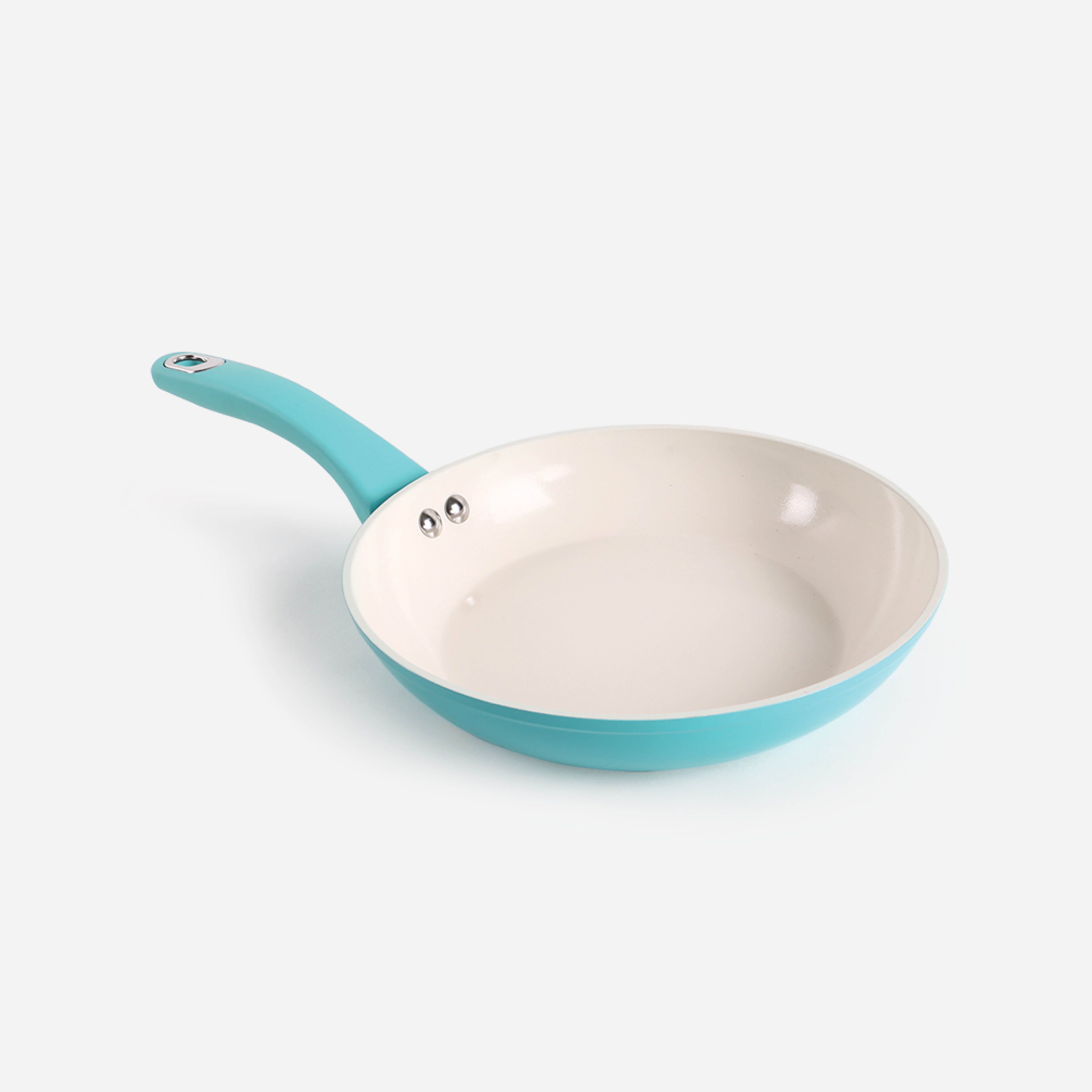 Martha Stewart Everyday Rexford Forged Aluminum Frying Pan with Ceramic Non-Stick Coating (Blue) - 8in
