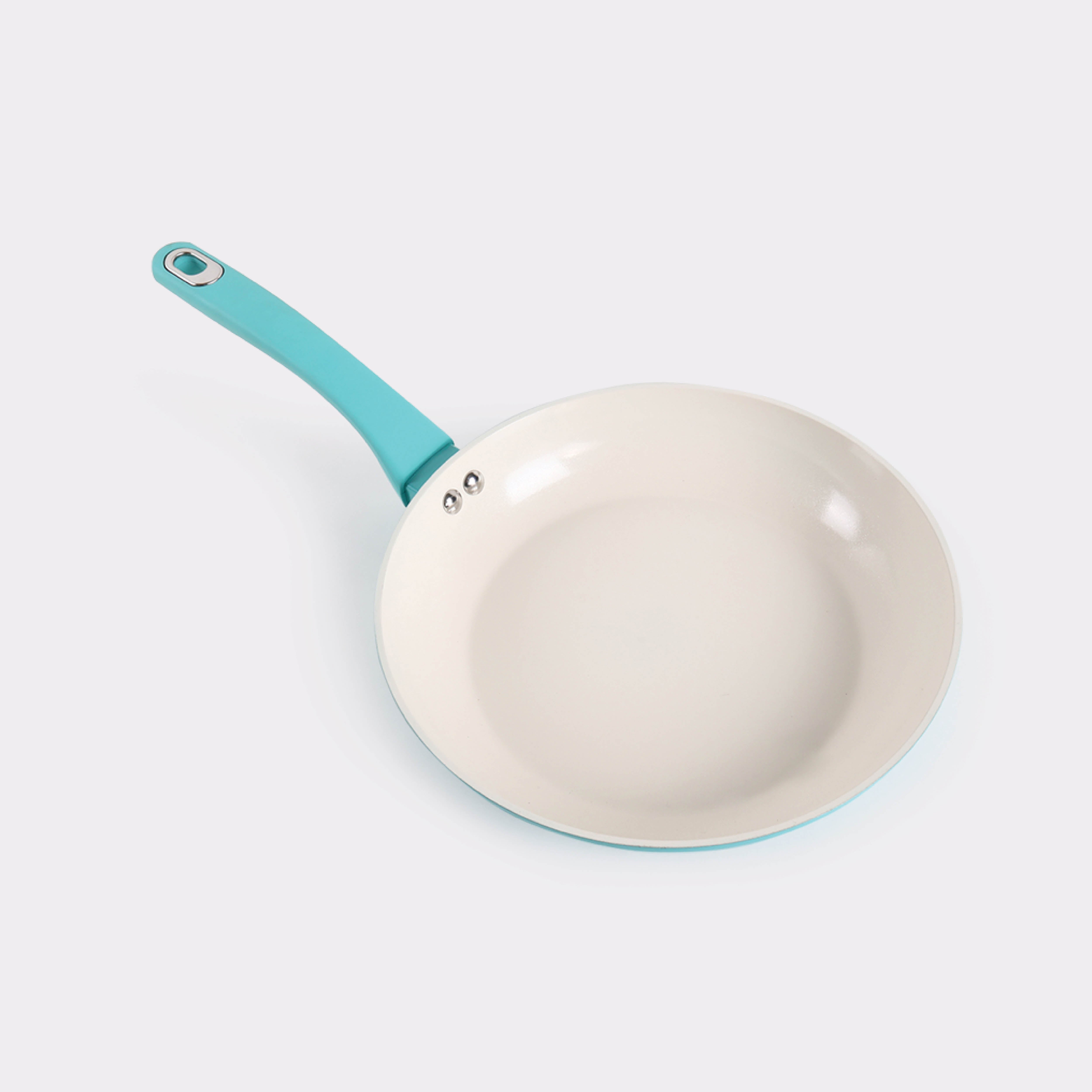 Martha Stewart Everyday Rexford Forged Aluminum Frying Pan with Ceramic Non-Stick Coating (Blue) - 9.5in