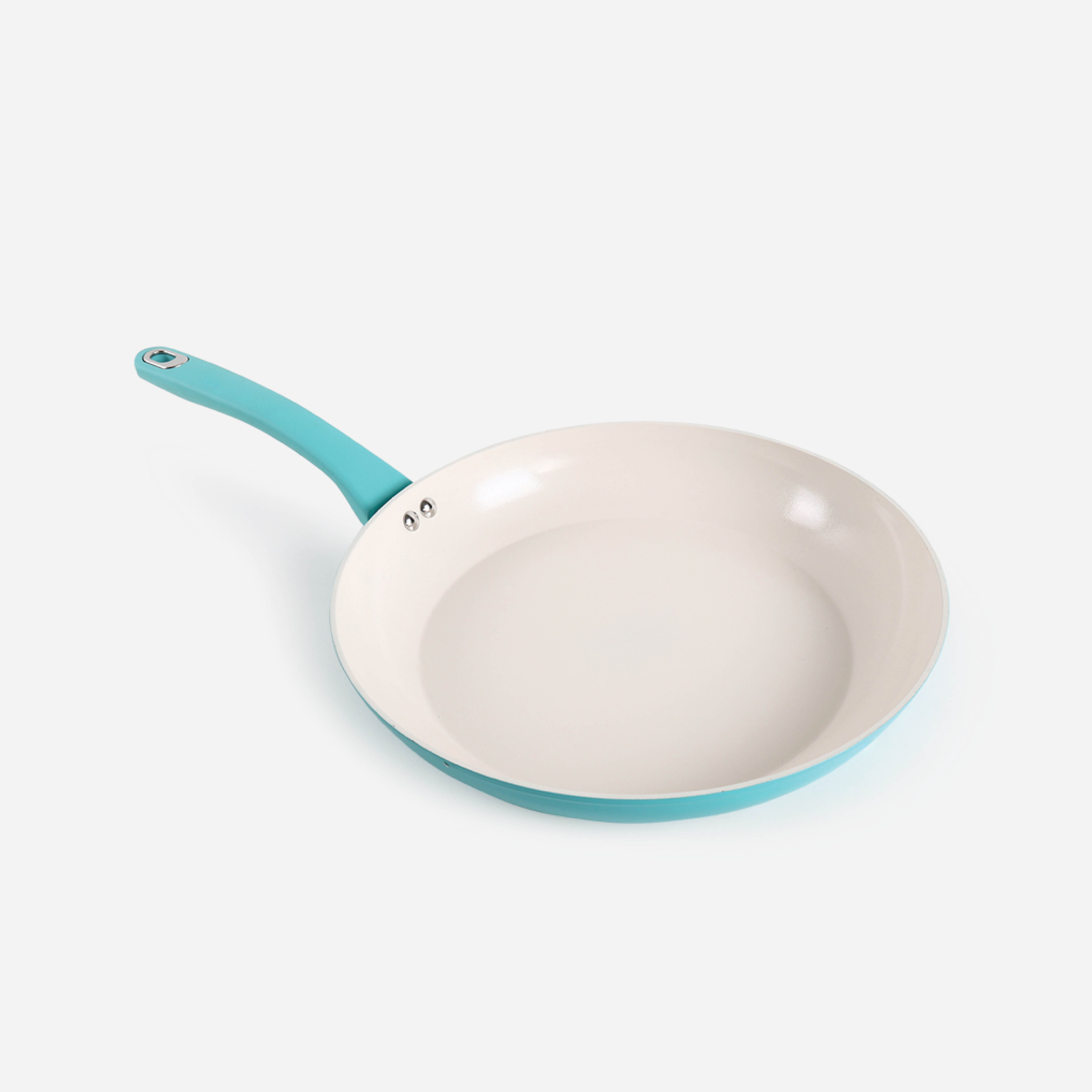 Martha Stewart Everyday Rexford Forged Aluminum Frying Pan with Ceramic Non-Stick Coating (Blue) - 12in