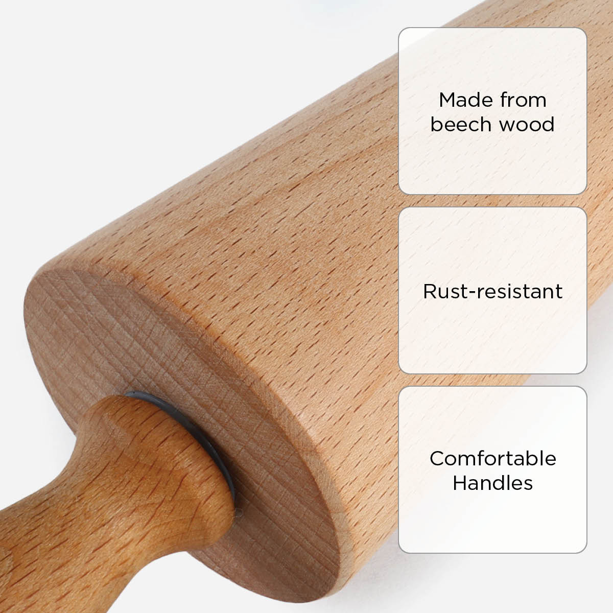 Martha Stewart Bainford Beech Wood Rolling Pin - 21in