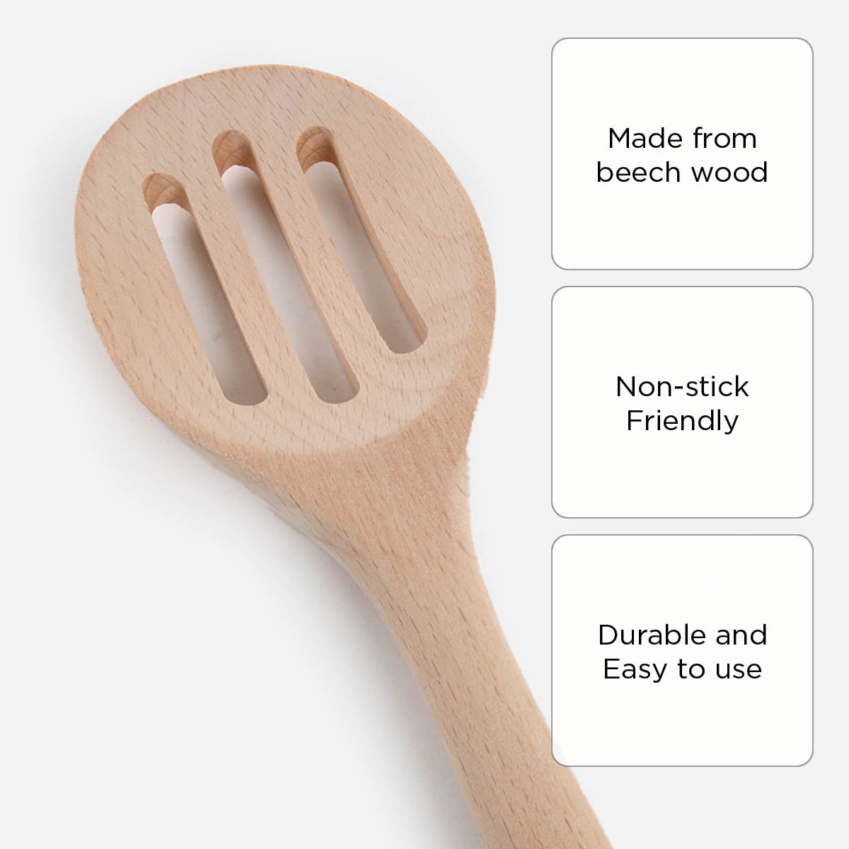 Martha Stewart Bainford Oversized Wooden Slotted Spoon