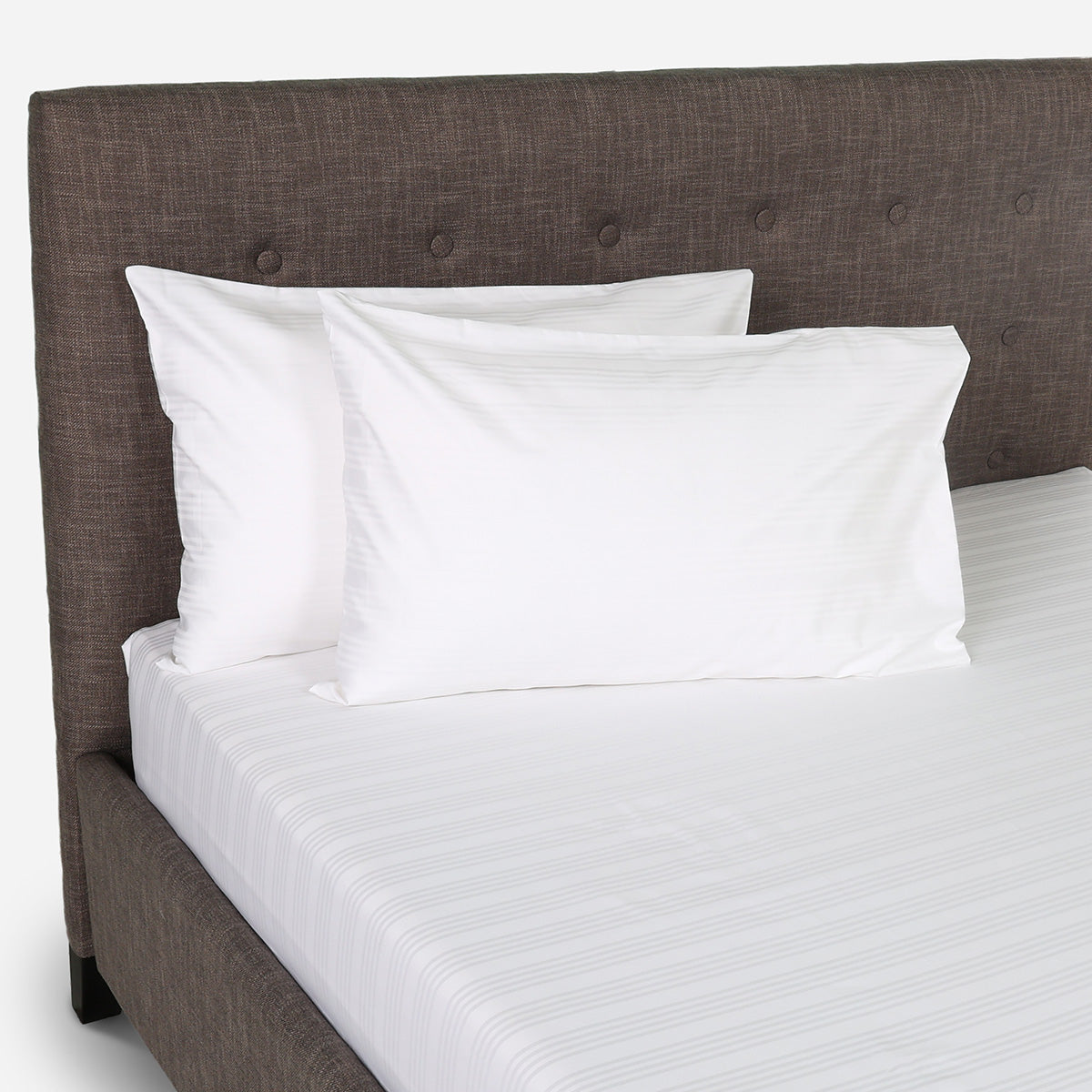 Family Home Hotel Living 3-Piece Bedsheet Set (Triple Line White) - Twin