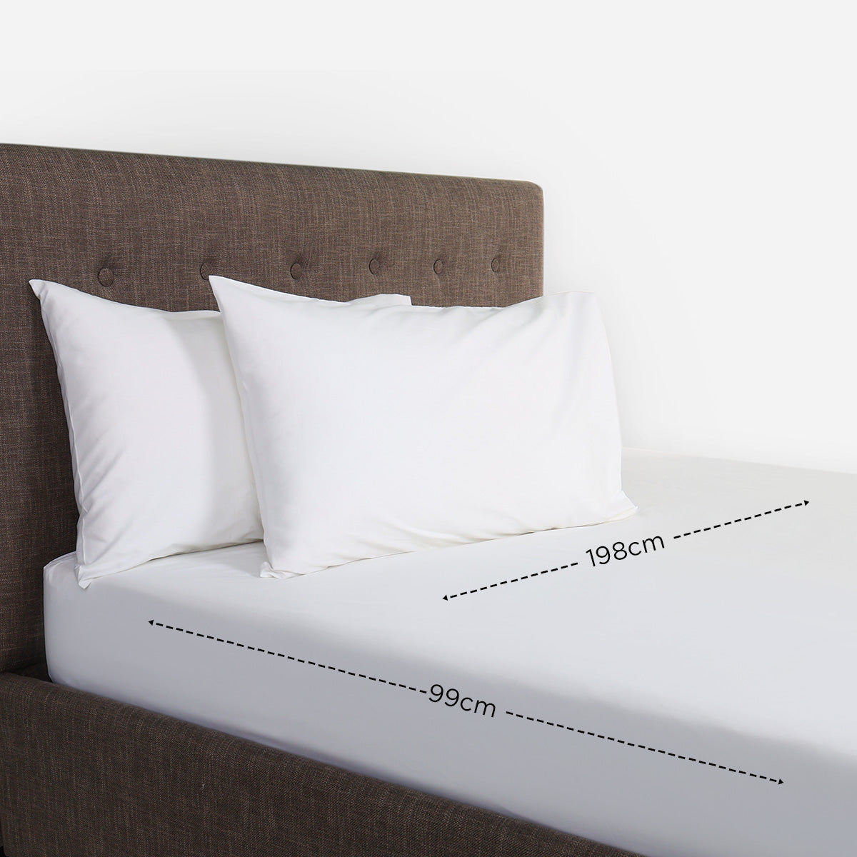 Ultima Linen 3-Piece Pearl Fitted Bedsheet Set (White) - Twin