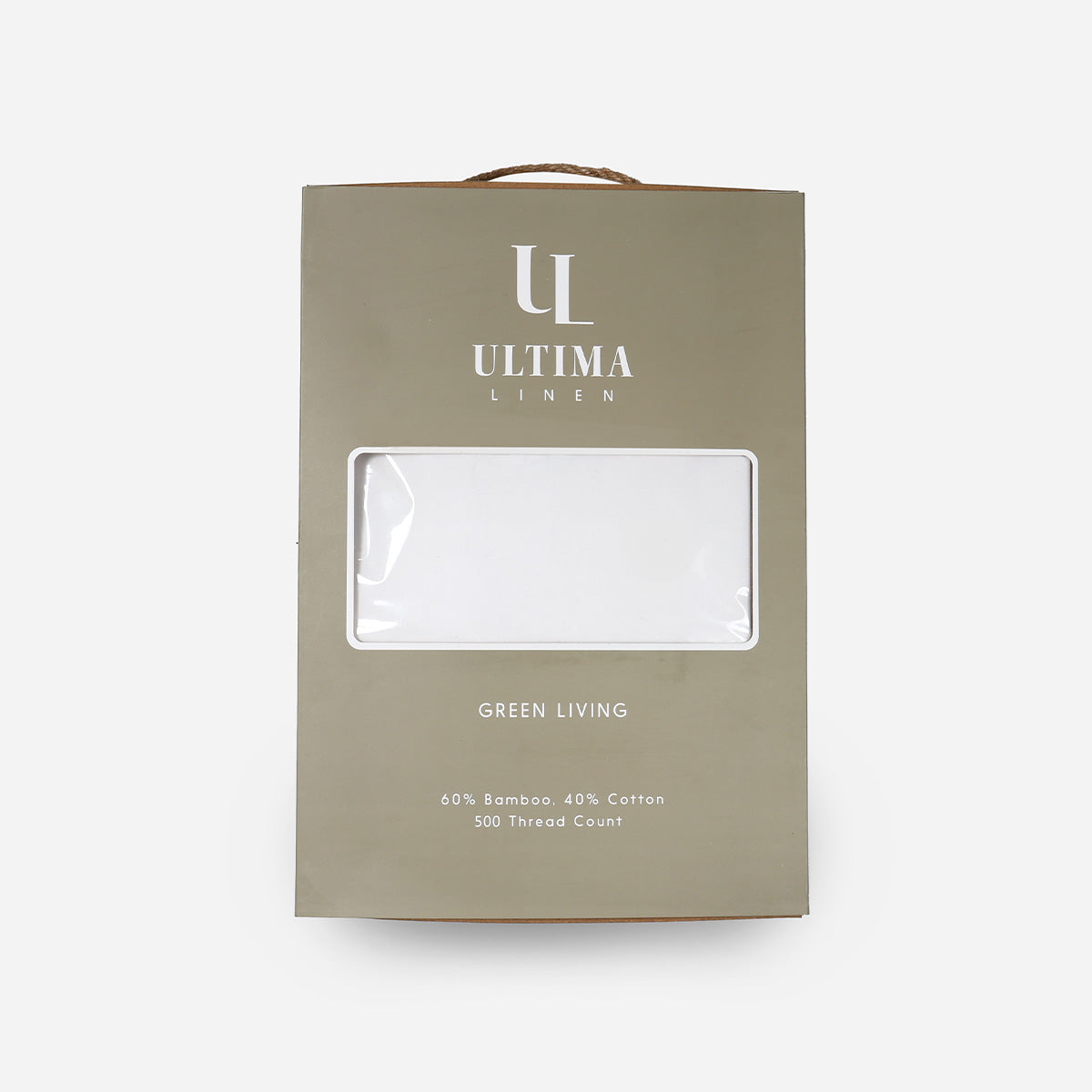 Ultima Linen 3-Piece Green Living Bamboo Bedsheet Set (White) - 78x80in