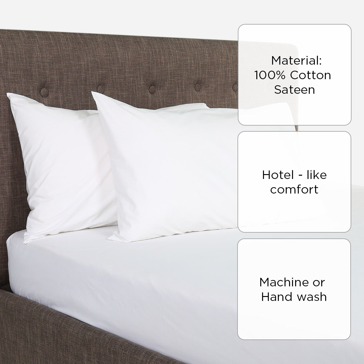 Ultima Linen 3-Piece Color Collection Bedsheet Set (Pristine White) - King