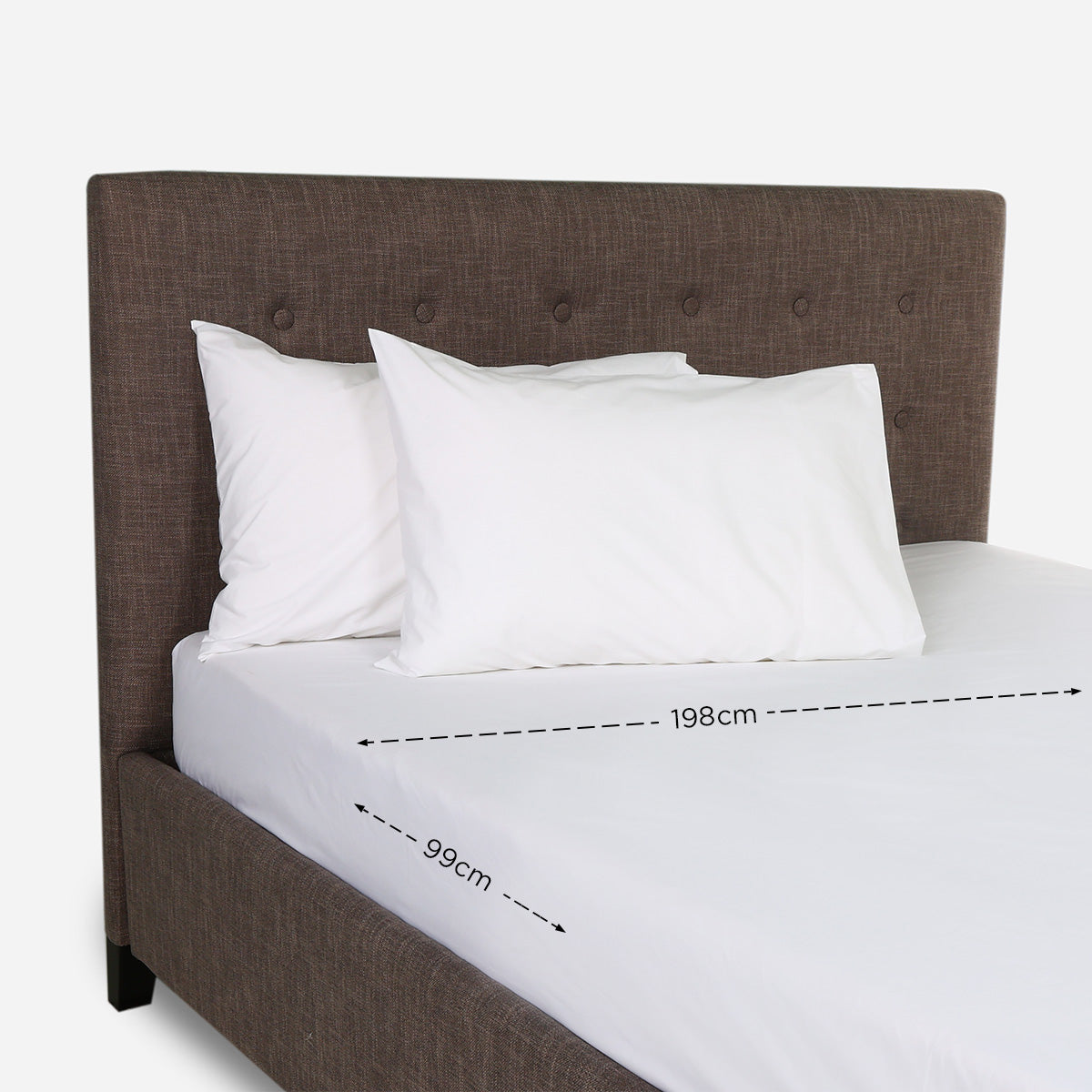 Ultima Linen 3-Piece Color Collection Bedsheet Set (Pristine White) - Twin