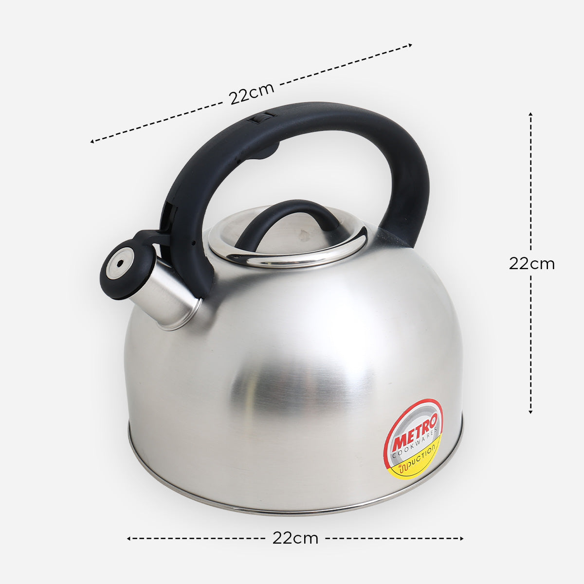 Metro Stainless Steel Whistling Kettle - 4L