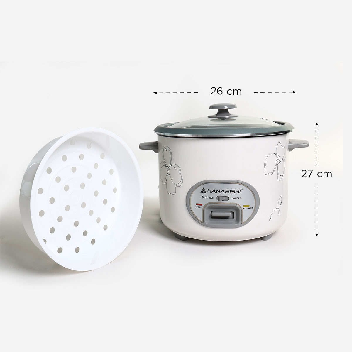 Hanabishi 5-in-1 Rice Cooker (White) - 10 cups