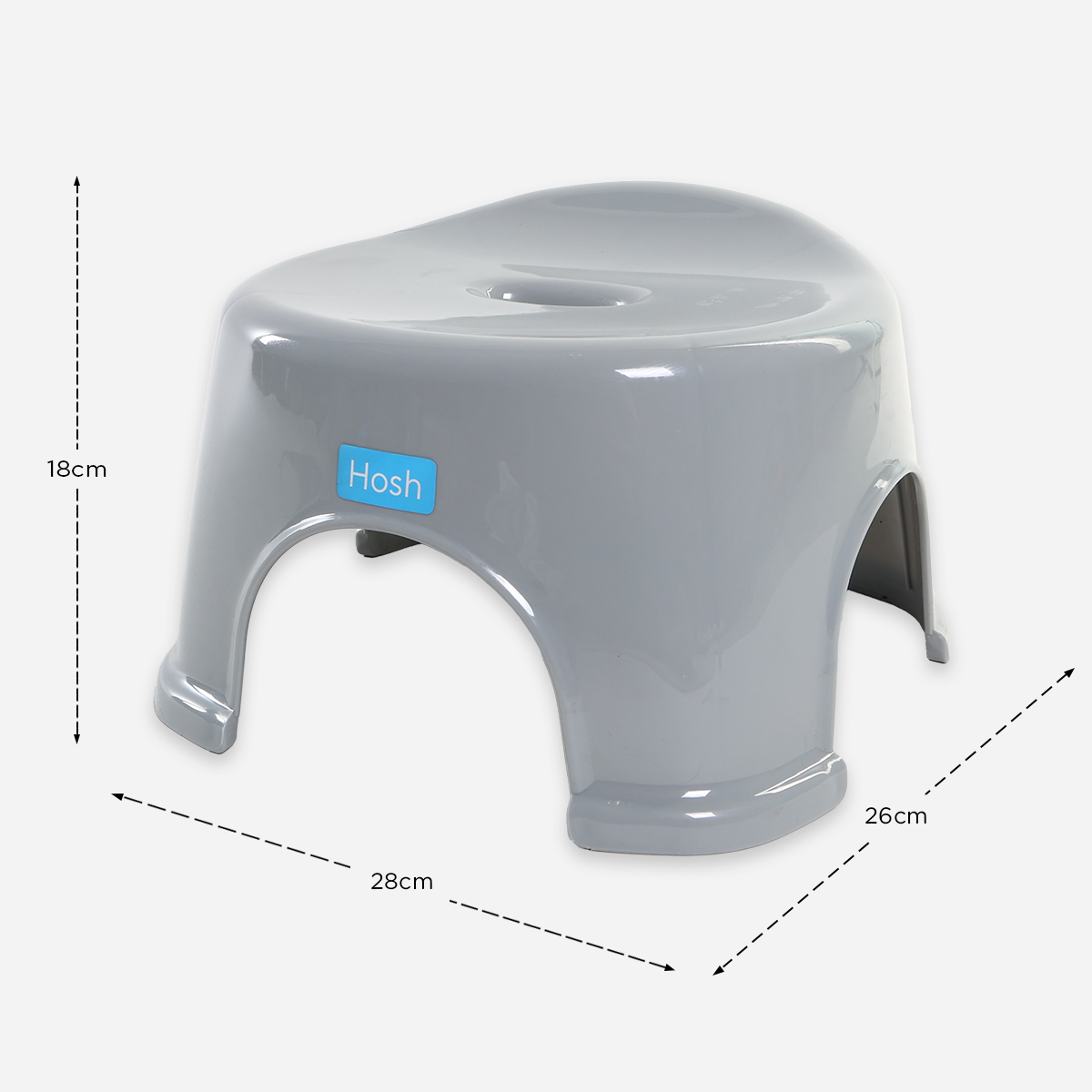 Hosh Stool – Gray