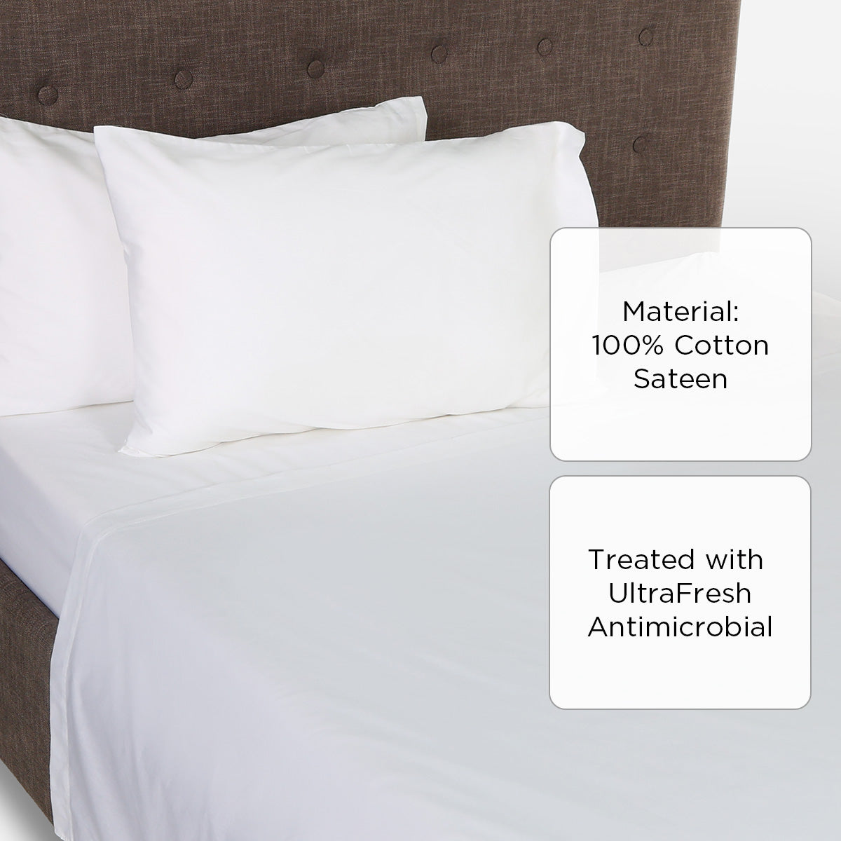 Ultima Linen 4-Piece Pearl Bedsheet Set (White) - Twin