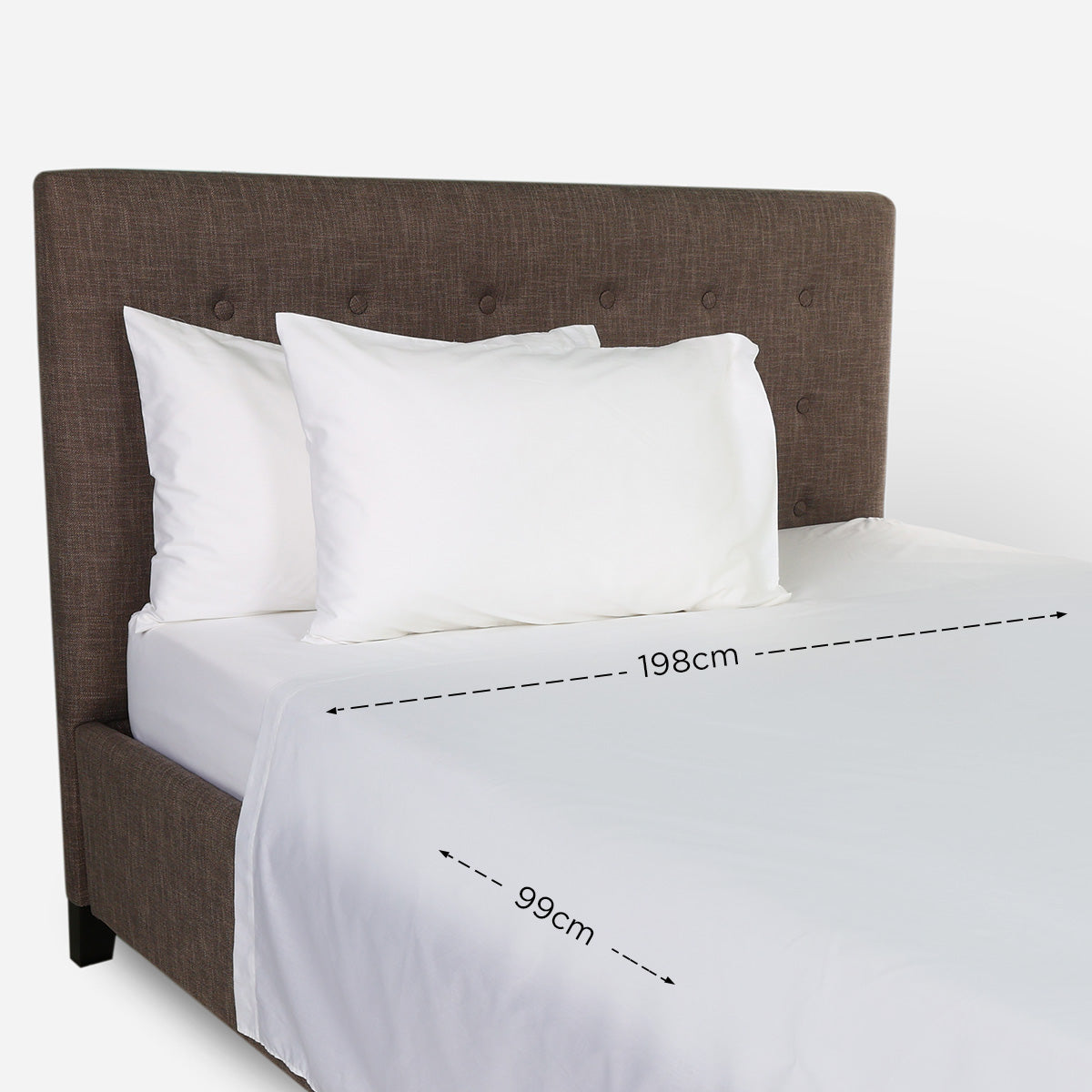 Ultima Linen 4-Piece Pearl Bedsheet Set (White) - Twin