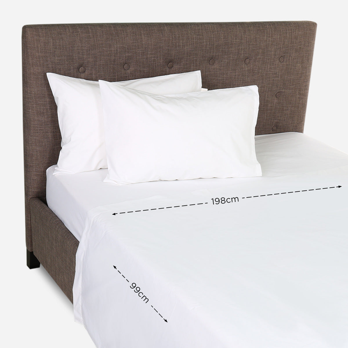 Ultima Linen 4-Piece Color Collection Bedsheet Set (Pristine White) - Twin
