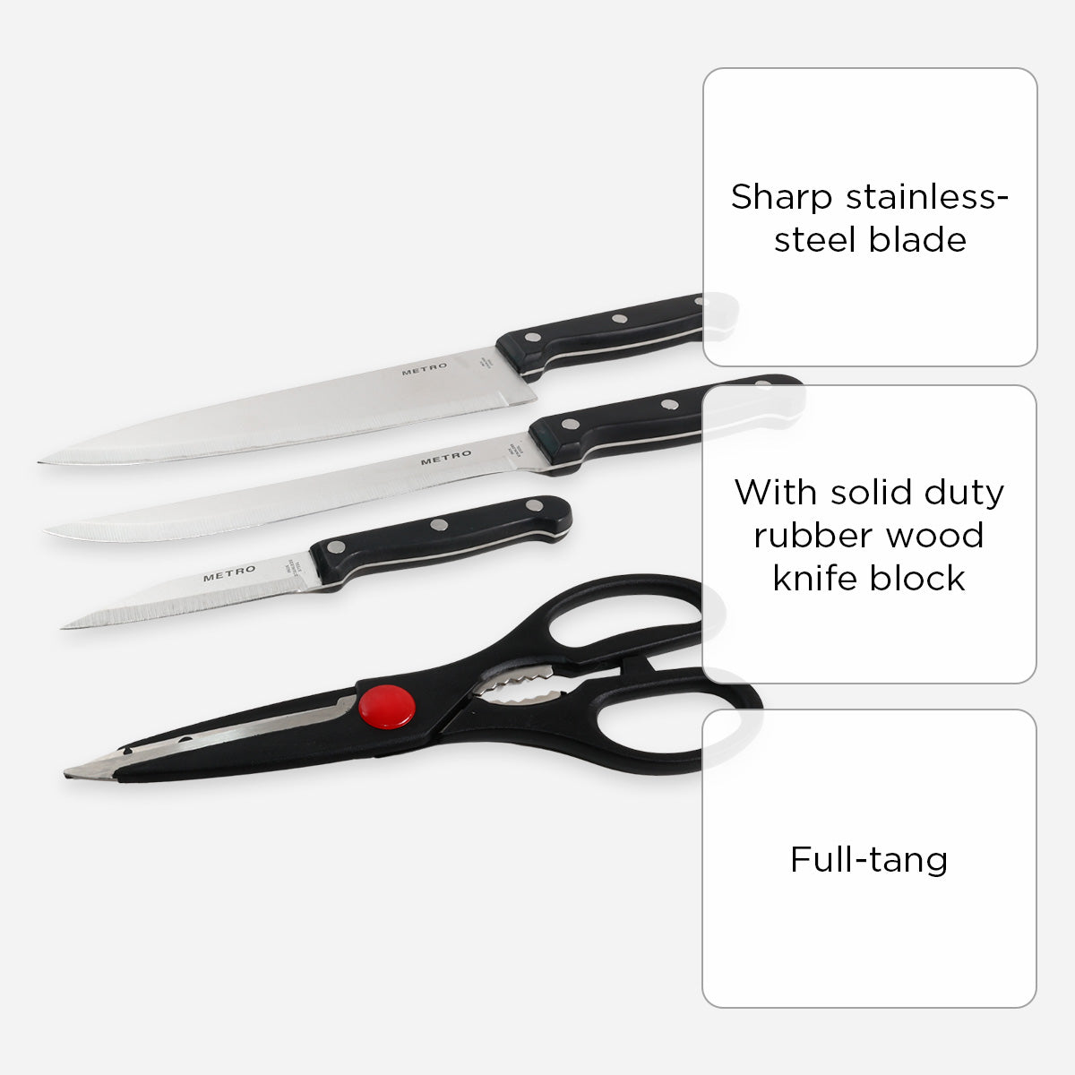 Metro 5-Piece Knife Block Set