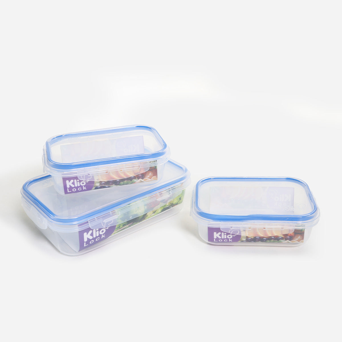 Klio Set of 3 Food Keepers - Clear