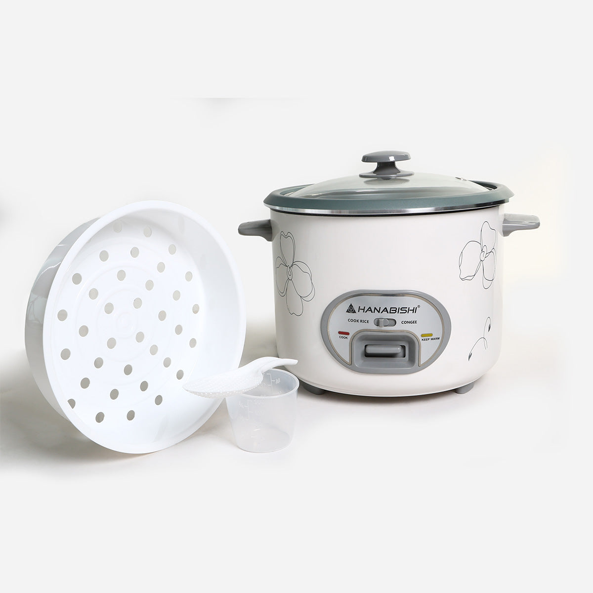 Hanabishi 5-in-1 Rice Cooker (White) - 10 cups