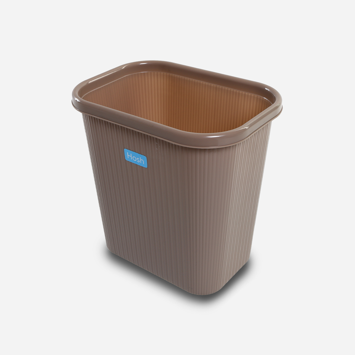 Hosh Rectangular Trash Bin (Brown) - 8L
